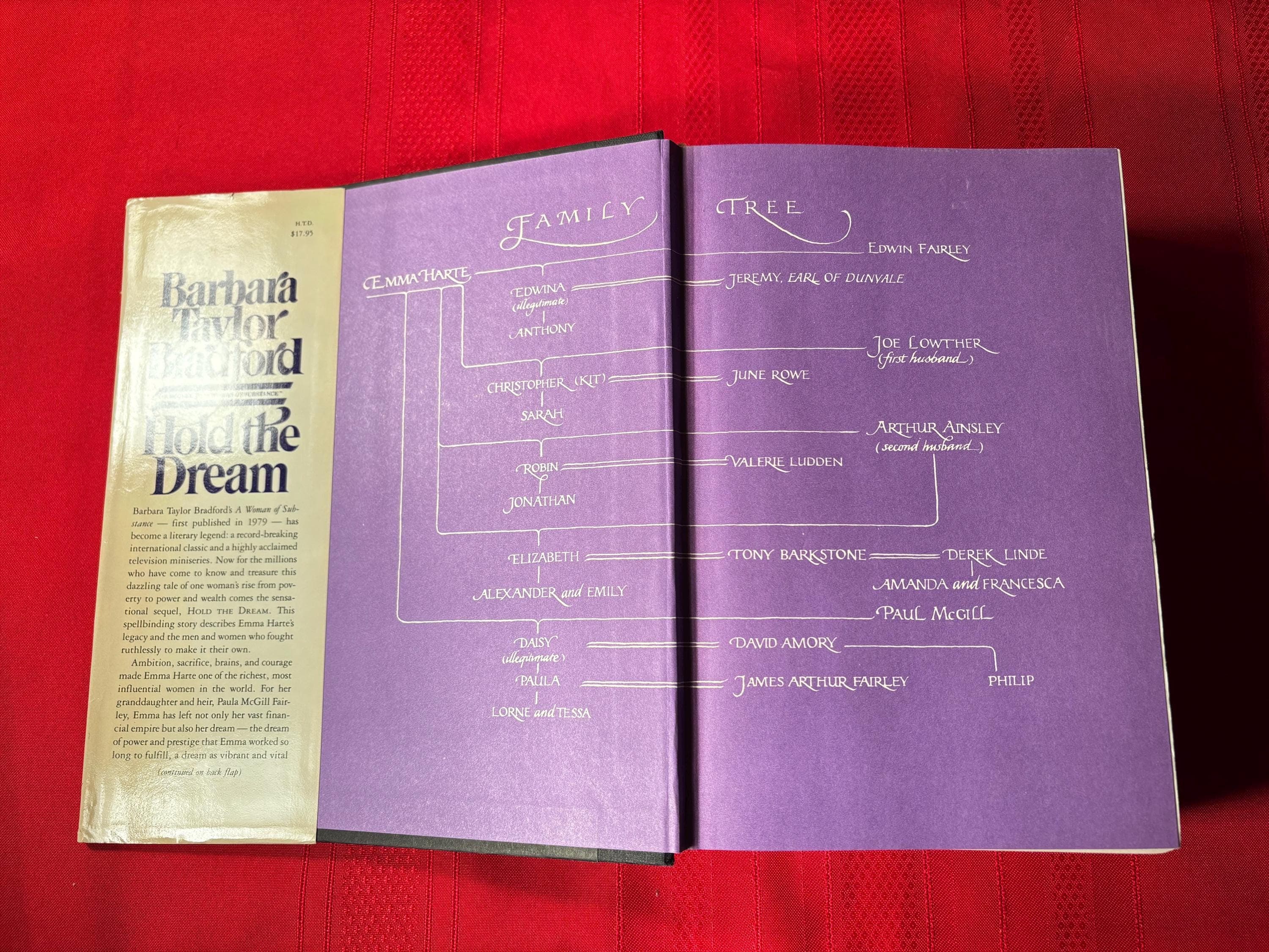 Hold the Dream, A Sequel to "A Woman of Substance", by Barbara Taylor Bradford, First Edition, Hardcover Book, 1985 - image 5