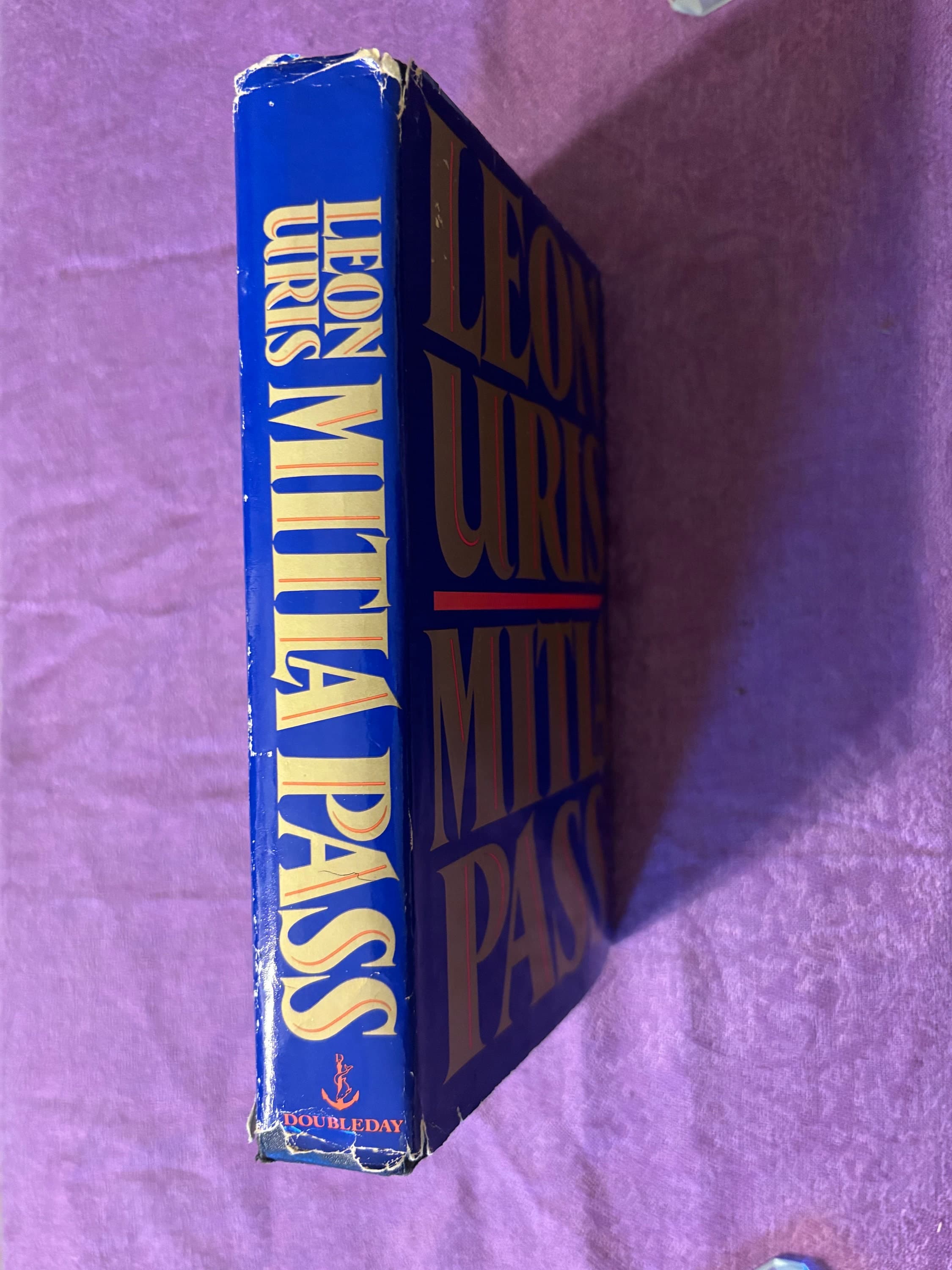 Mitla Pass, a Novel by Leon Uris, Hardcover Book, 1988 - image 3