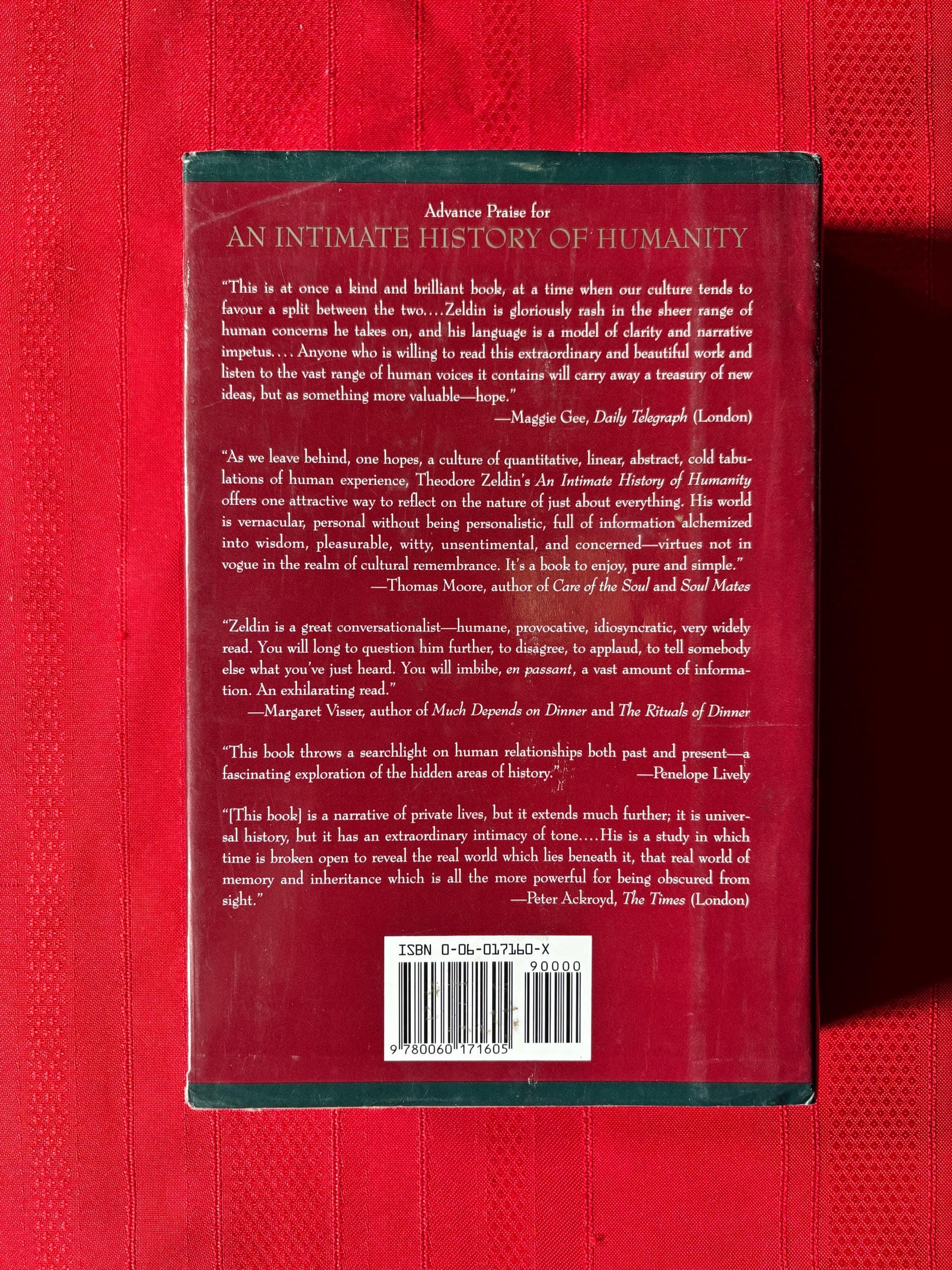 An Intimate History of Humanity, by Theodore Zeldin, First U.S. Edition, Hardcover Book, 1994 - image 4