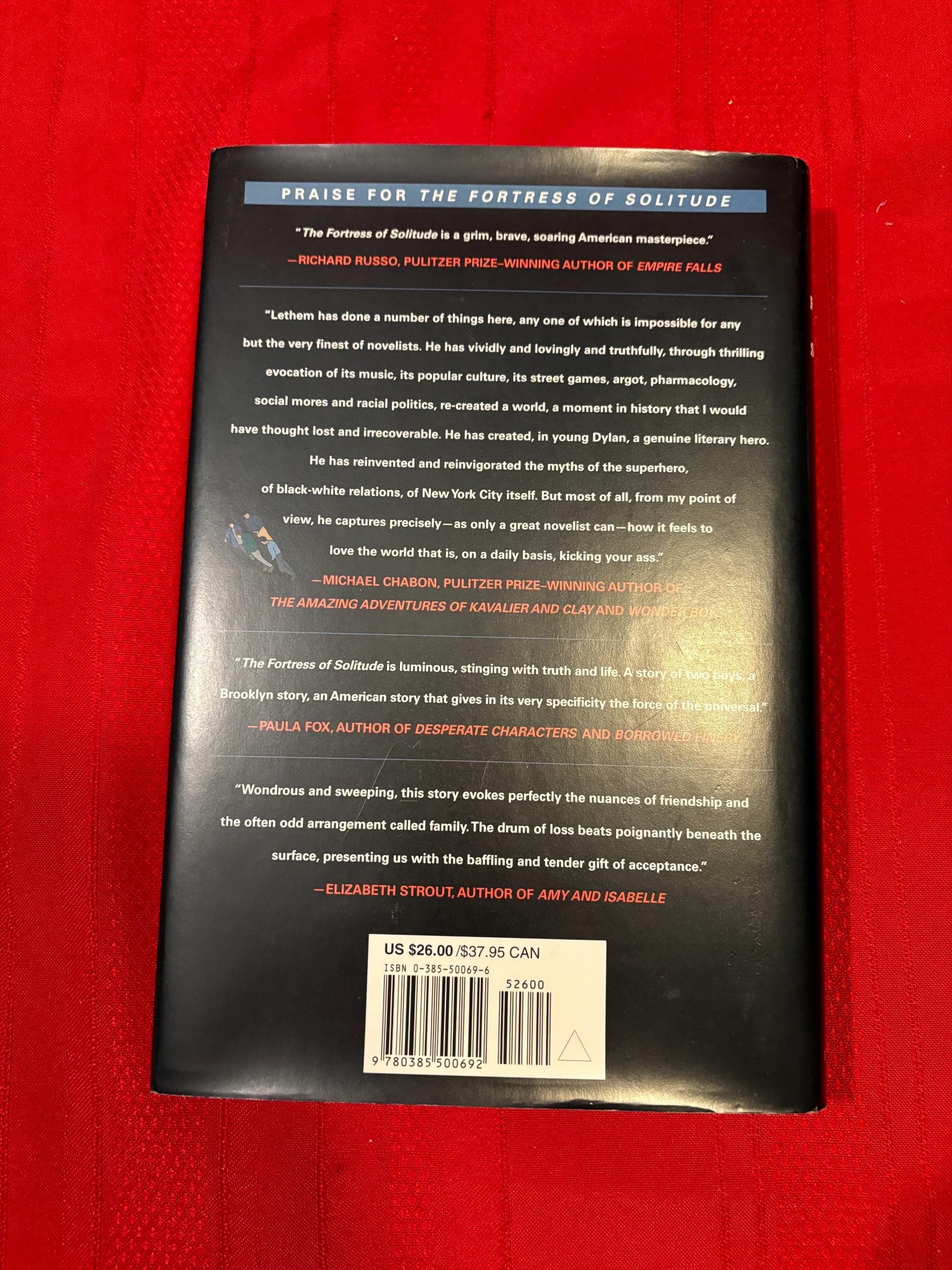 The Fortress of Solitude, by Jonathan Lethem, First Edition, Hardcover Book, 2003 - image 4