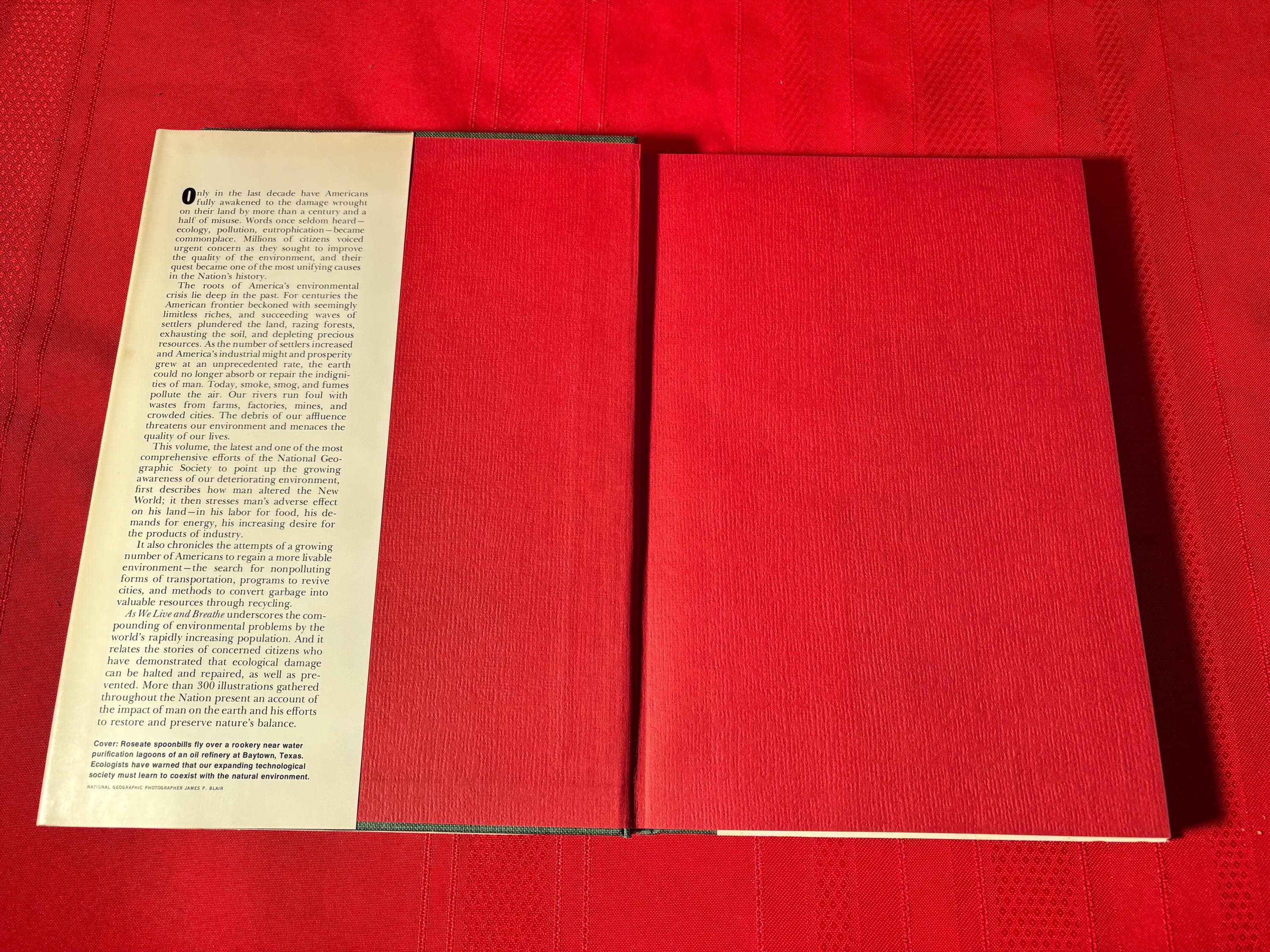 As We Live and Breathe, The Challenge of Our Environment, National Geographic Society, Hardcover Book, 1971 - image 5