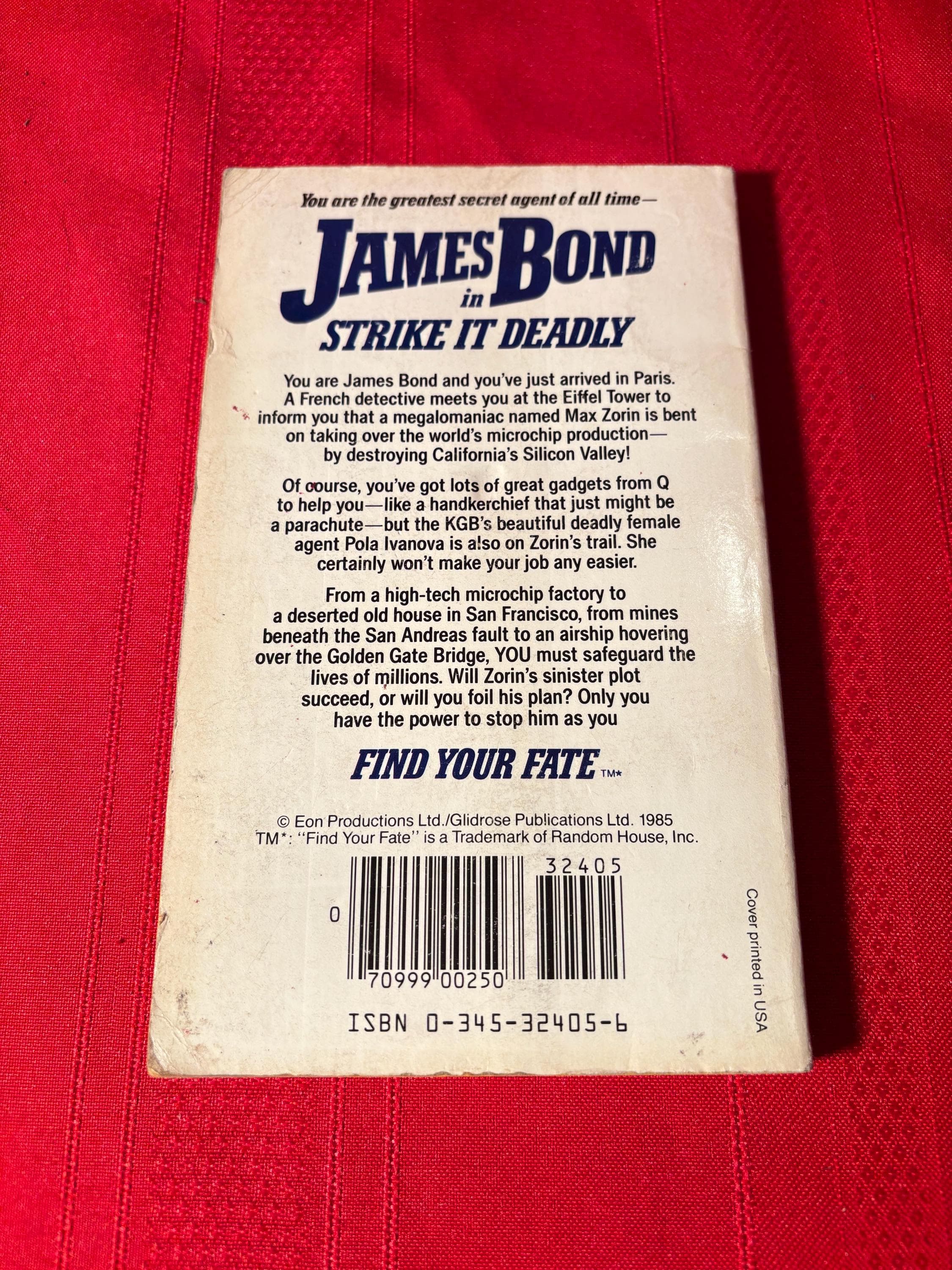James Bond in Strike it Deadly, by Barbara & Scott Siegel, First Edition, Paperback Book, 1985 - image 4