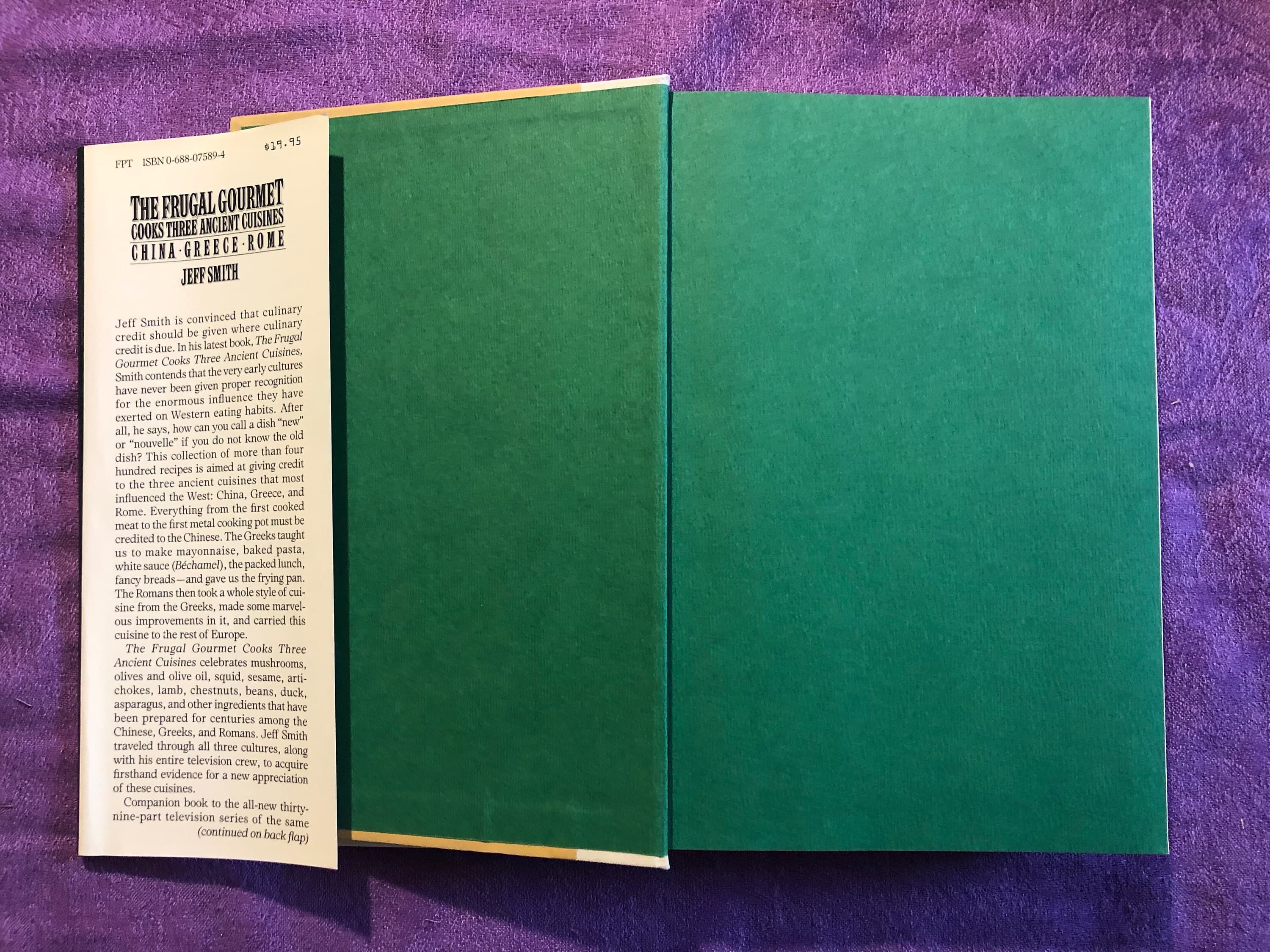 The Frugal Gourmet Cooks Three Ancient Cuisines, China, Greece, Rome, by Jeff Smith, First Edition, Hardcover Book, 1989, Vintage Cookbook - image 5
