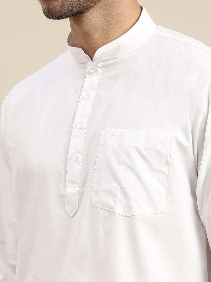 Handmade Cotton Short Kurta for Men - Traditional Indian Shirt - image 5