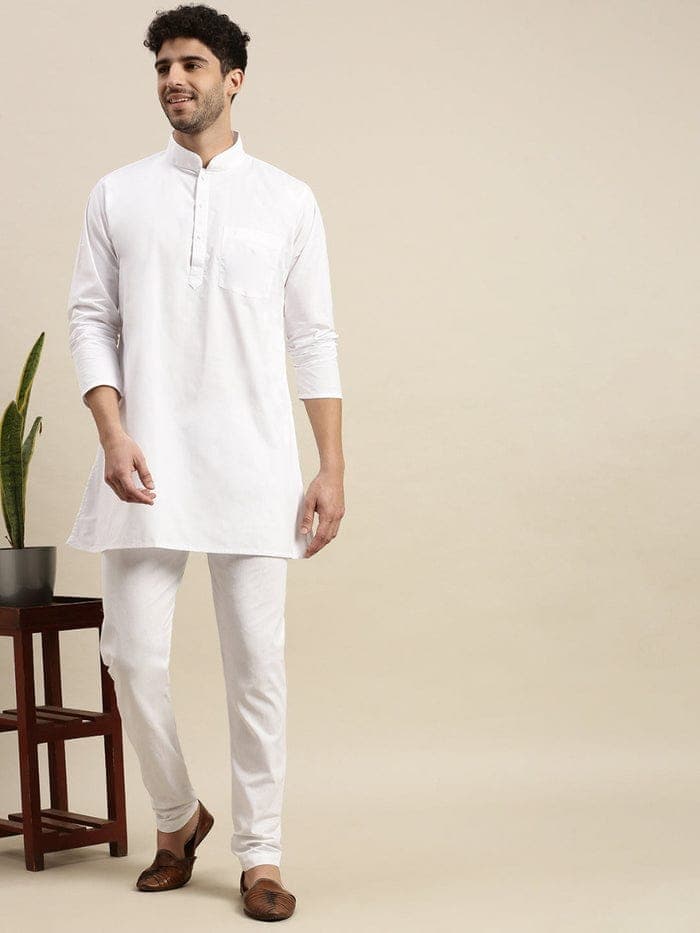 Handmade Cotton Short Kurta for Men - Traditional Indian Shirt