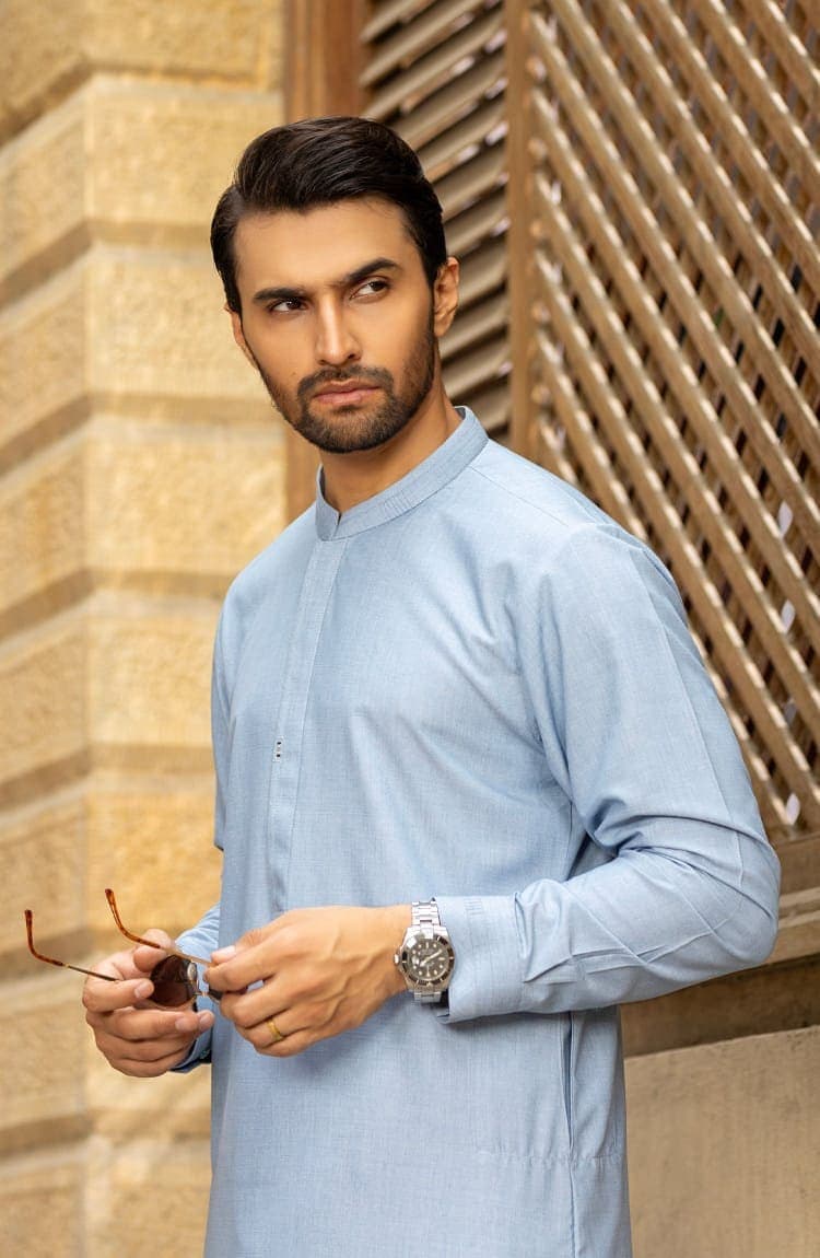 Purple Pathani Suit for Men: Traditional Kurta Pajama - image 3