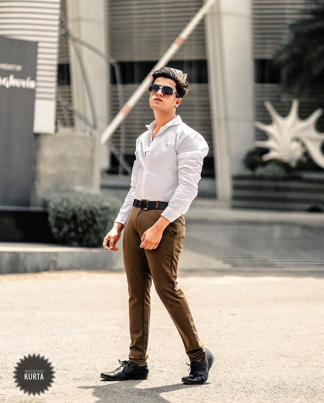Formal Indian Shirt: Men's White Organic Cotton Long Sleeve - image 4