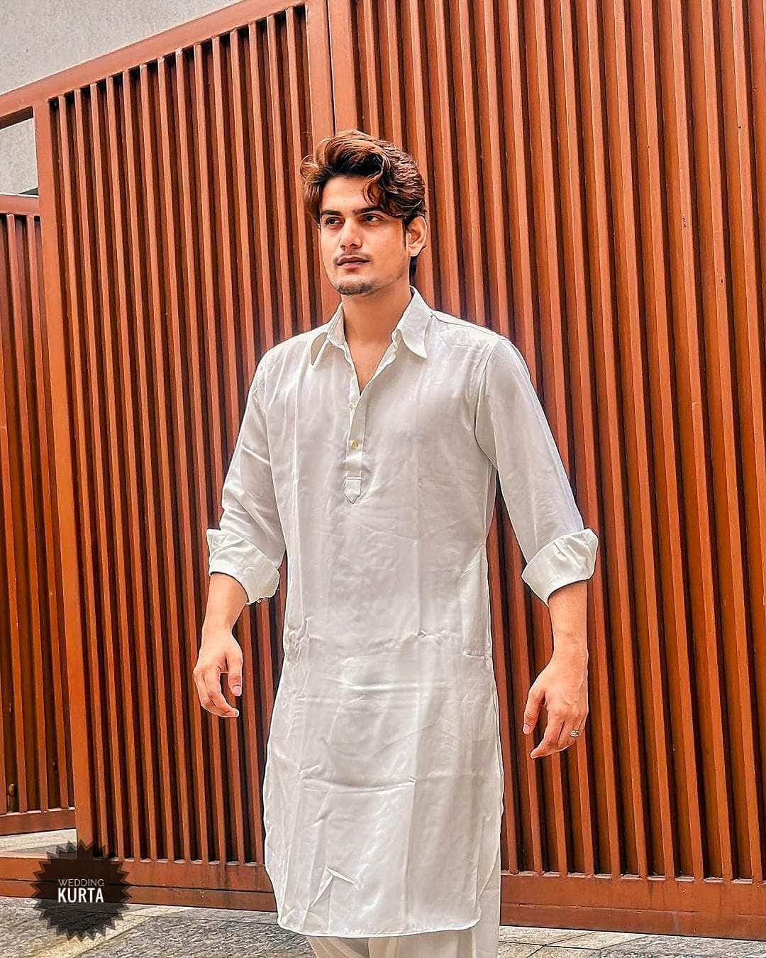 Handmade White Cotton Afghan Salwar Kameez Suit: Embroidered Men's Outfit - image 3