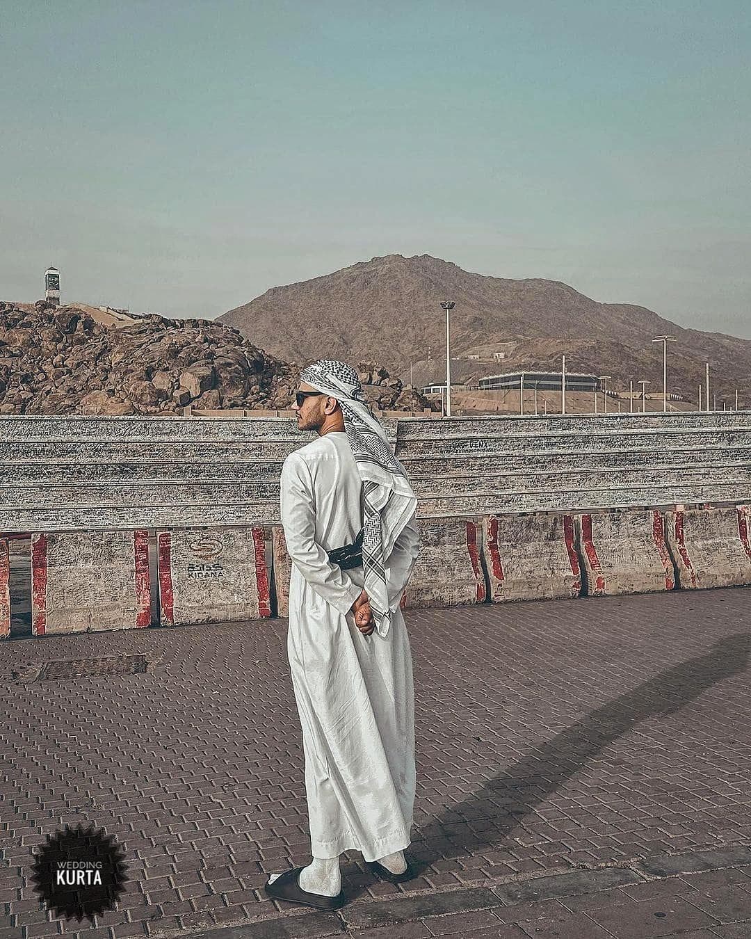 Handmade Cotton Men's Jubba: White Muslim Thobe - image 4