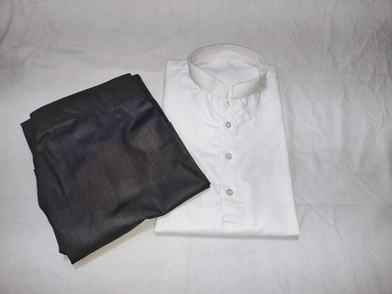 Handmade White Cotton Kurta Pajama: Men's Ethnic Wedding Wear - image 3