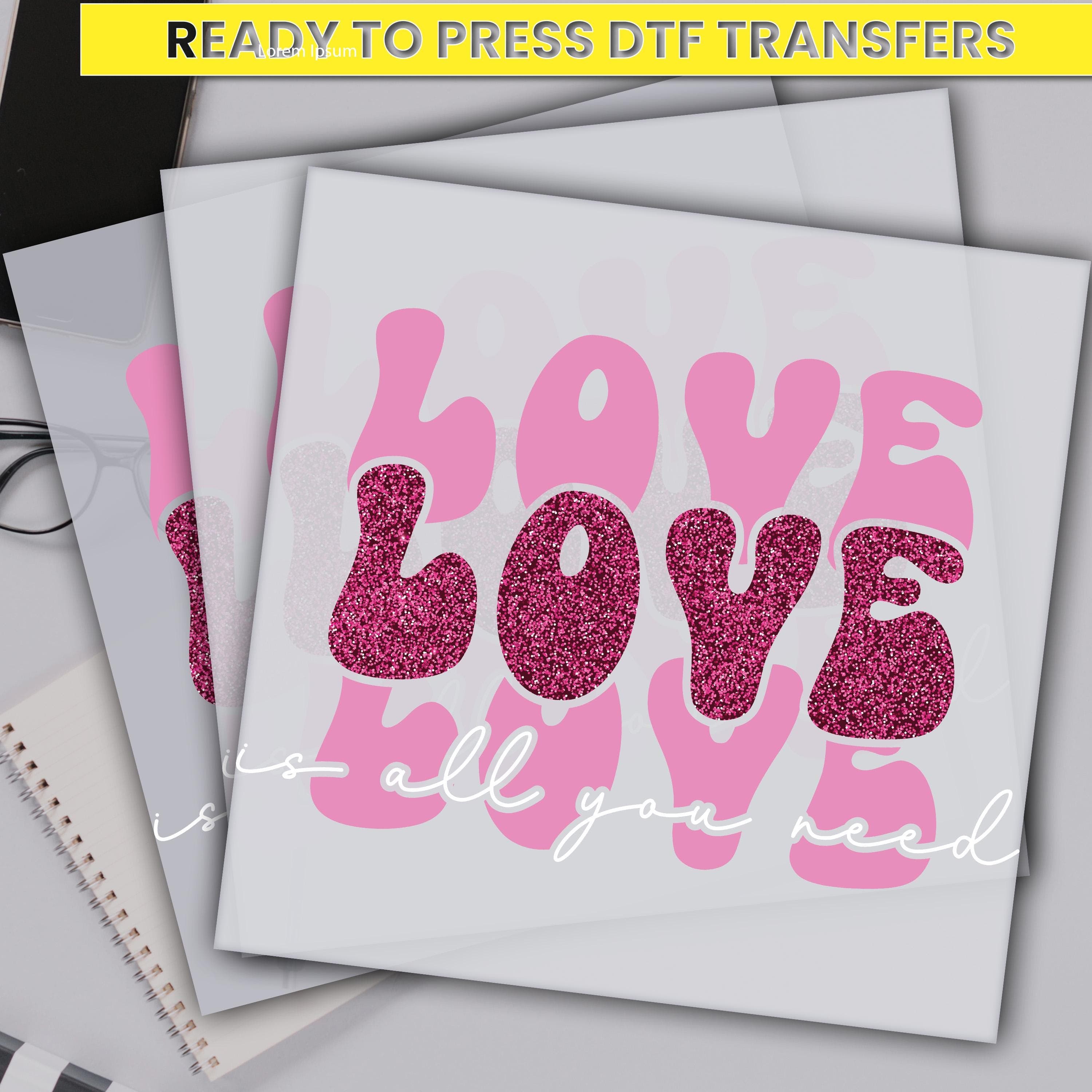 Love all you need Valentines Dtf Transfer, Cupid Love Ready For Press,Custom Dtf Transfers, Full Color Heat Transfer,