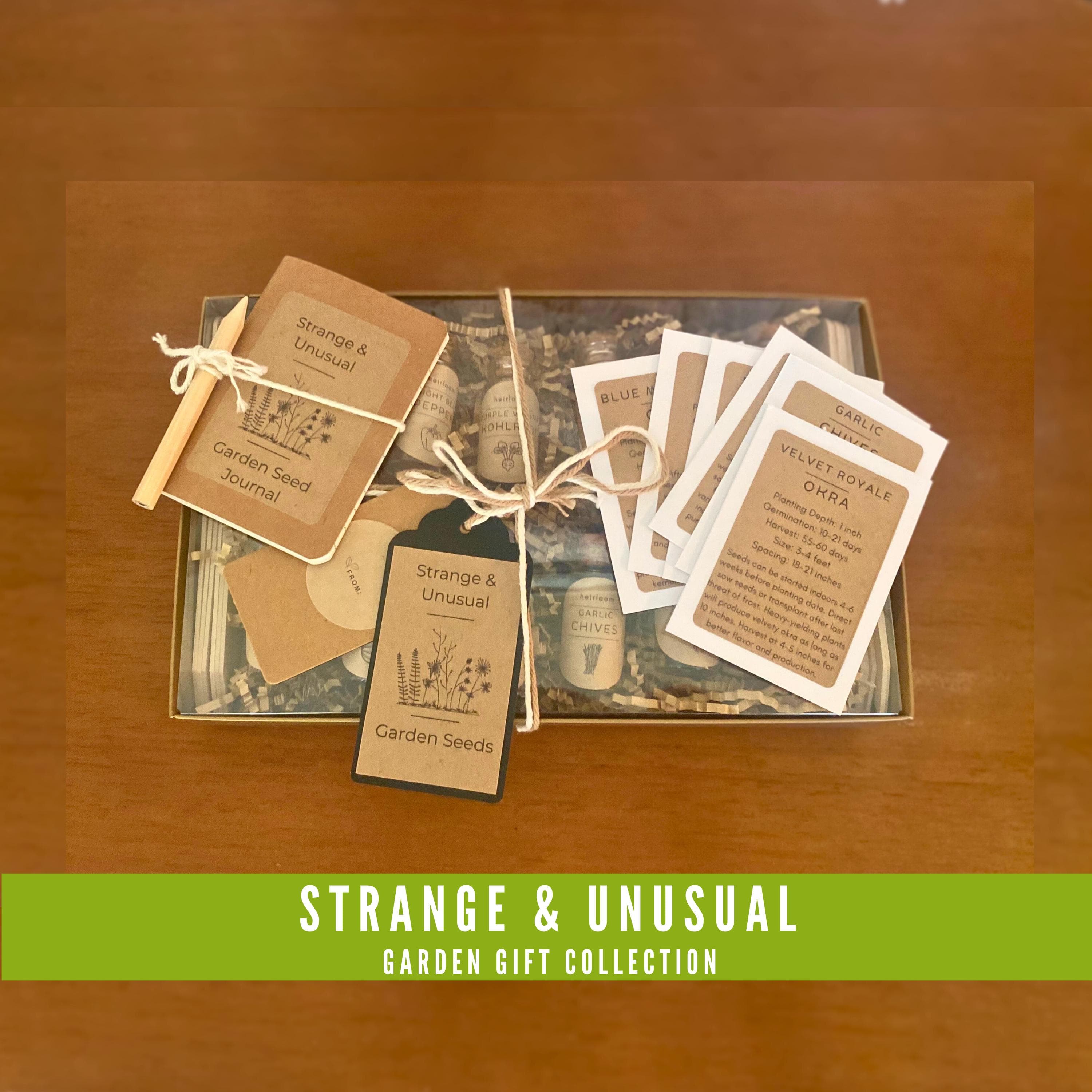 Unusual Seeds Gardening Gift Collection - Rare and Unusual Heirloom Seed Kit for Gardeners!