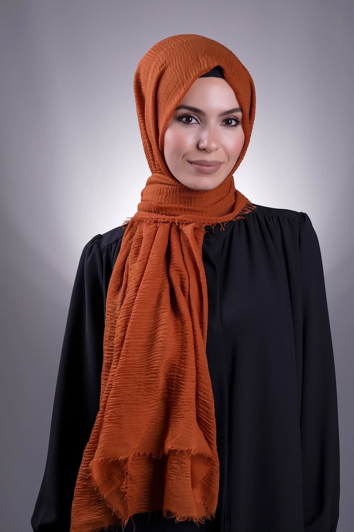 Stylish Wrinkly Fabric Scarf - Perfect Head Covering - Wrinkly Muslim Shawl: Modest Fashion for Women - Headcovering Elegance - image 4