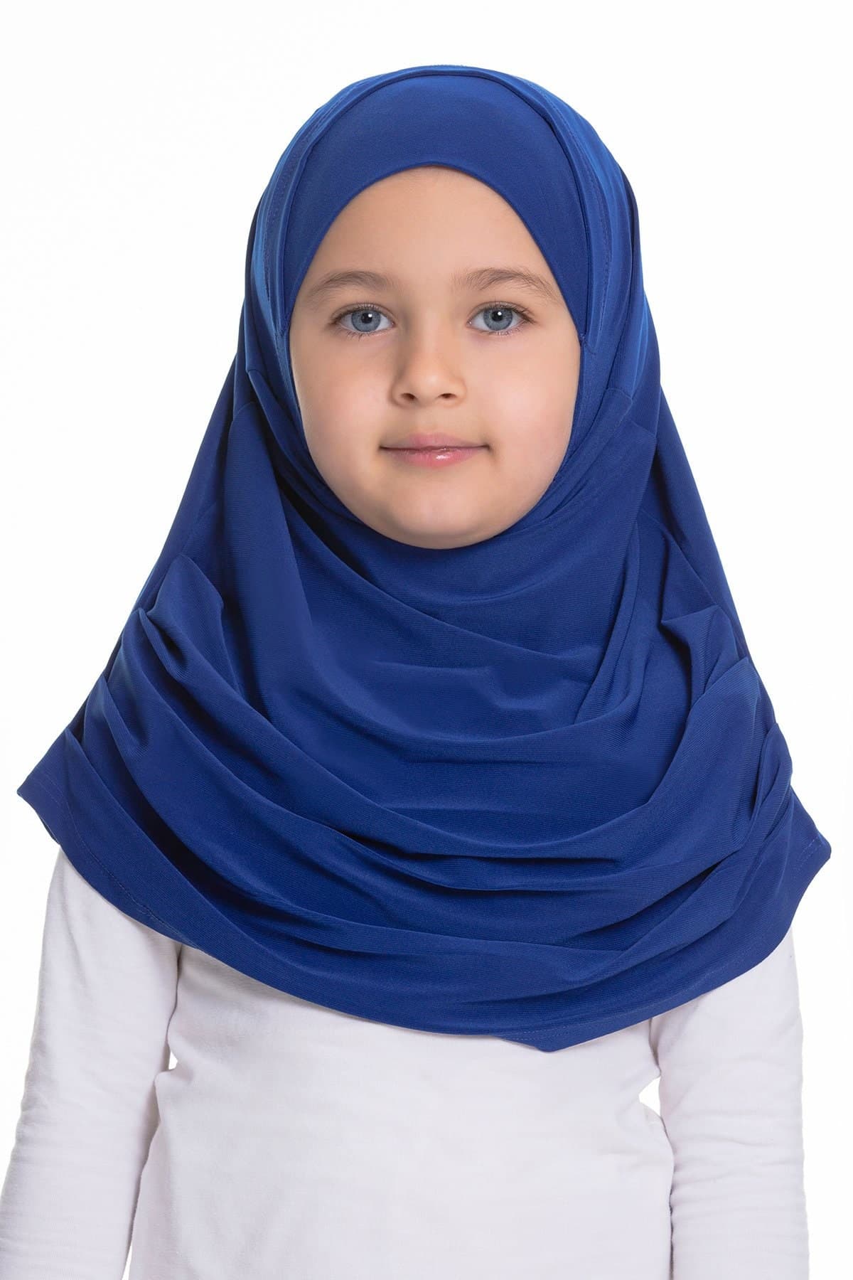 Stylish Kids' Headwear: Ready-made Snap-on Children's Hijab Cap, Muslim Wear for Kids, Fashionable Children's Head Scarf