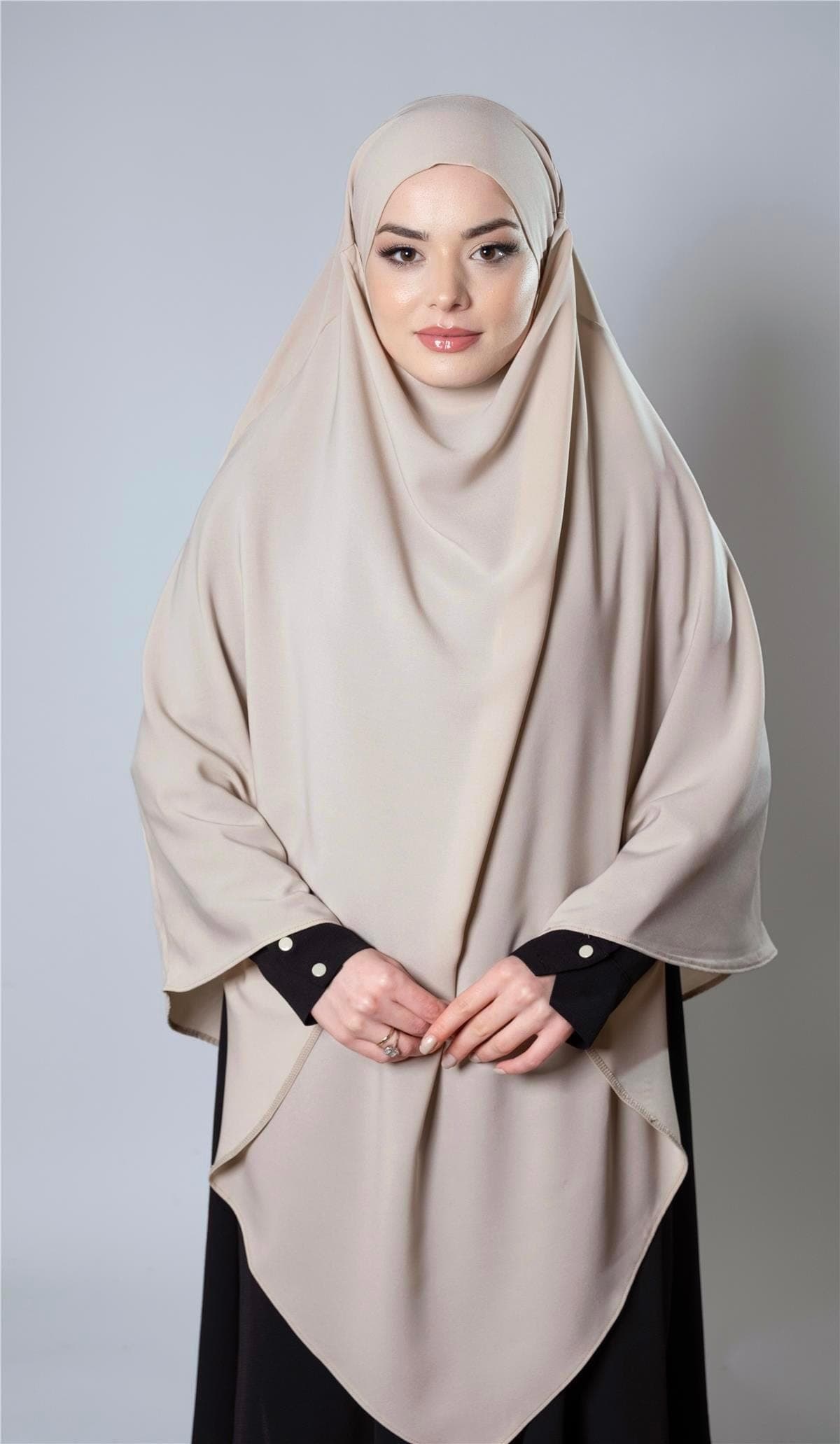 Ready-to-Wear Chiffon Hijab with Bonnet | Elegant Three-Band Headscarf for Women, Modest Fashion