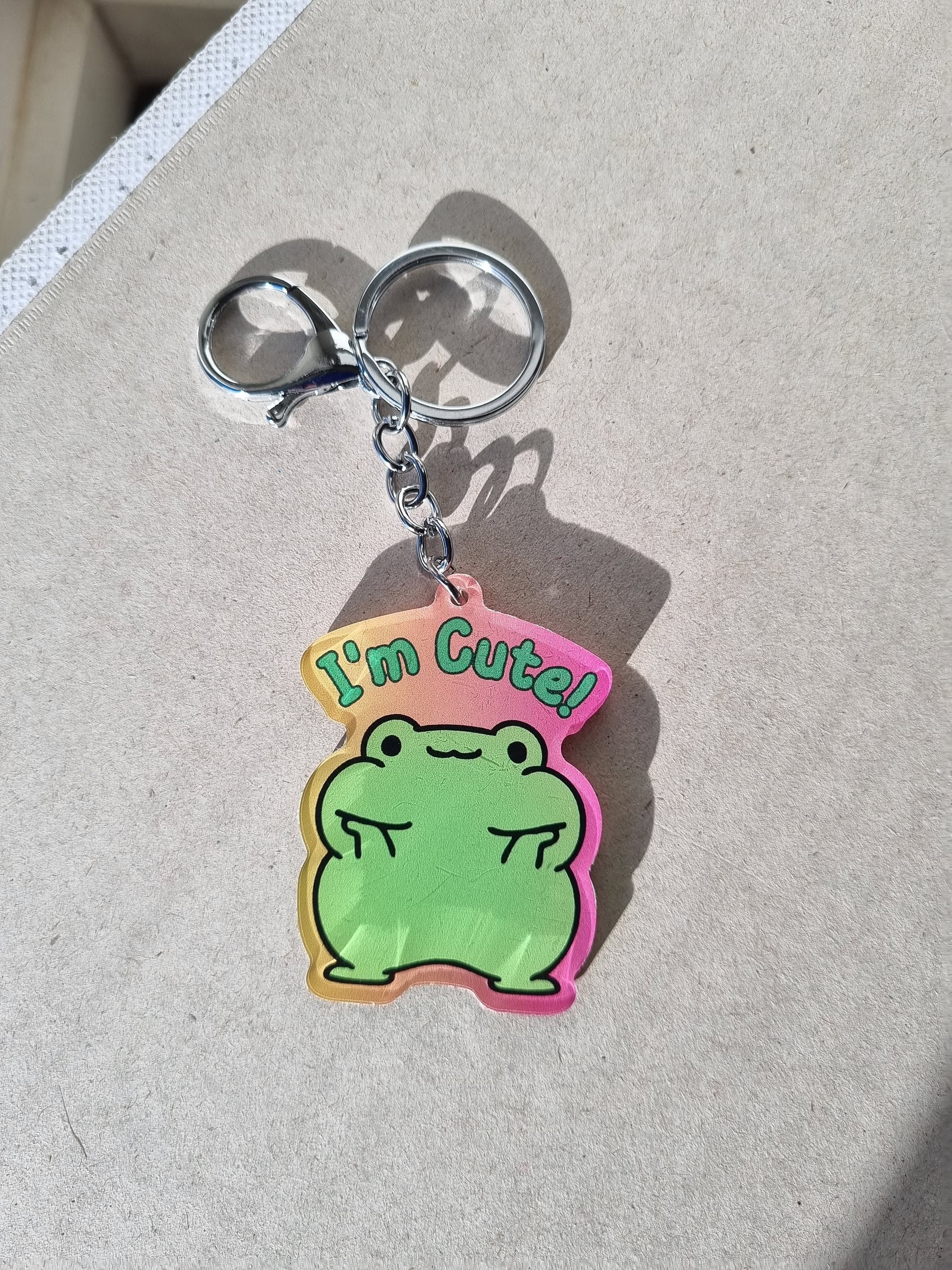 Keychain frog for keys Colorful Animal Key Ring - Personalized Frog Key Holder Perfect Addition to Keys, Bags, and Backpacks keychain cute - image 3