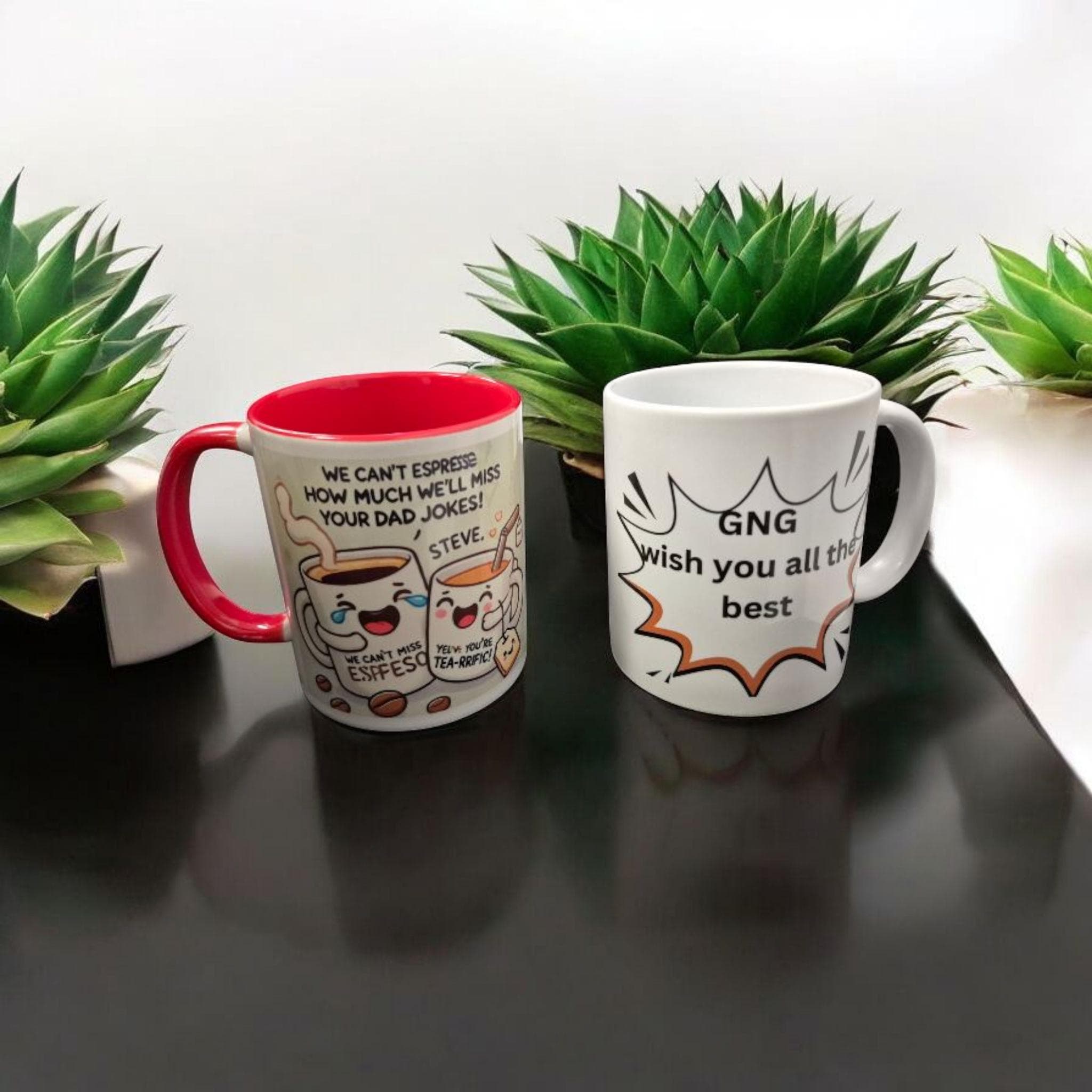 Personalized Farewell Mug: Custom Goodbye Gift for Colleague