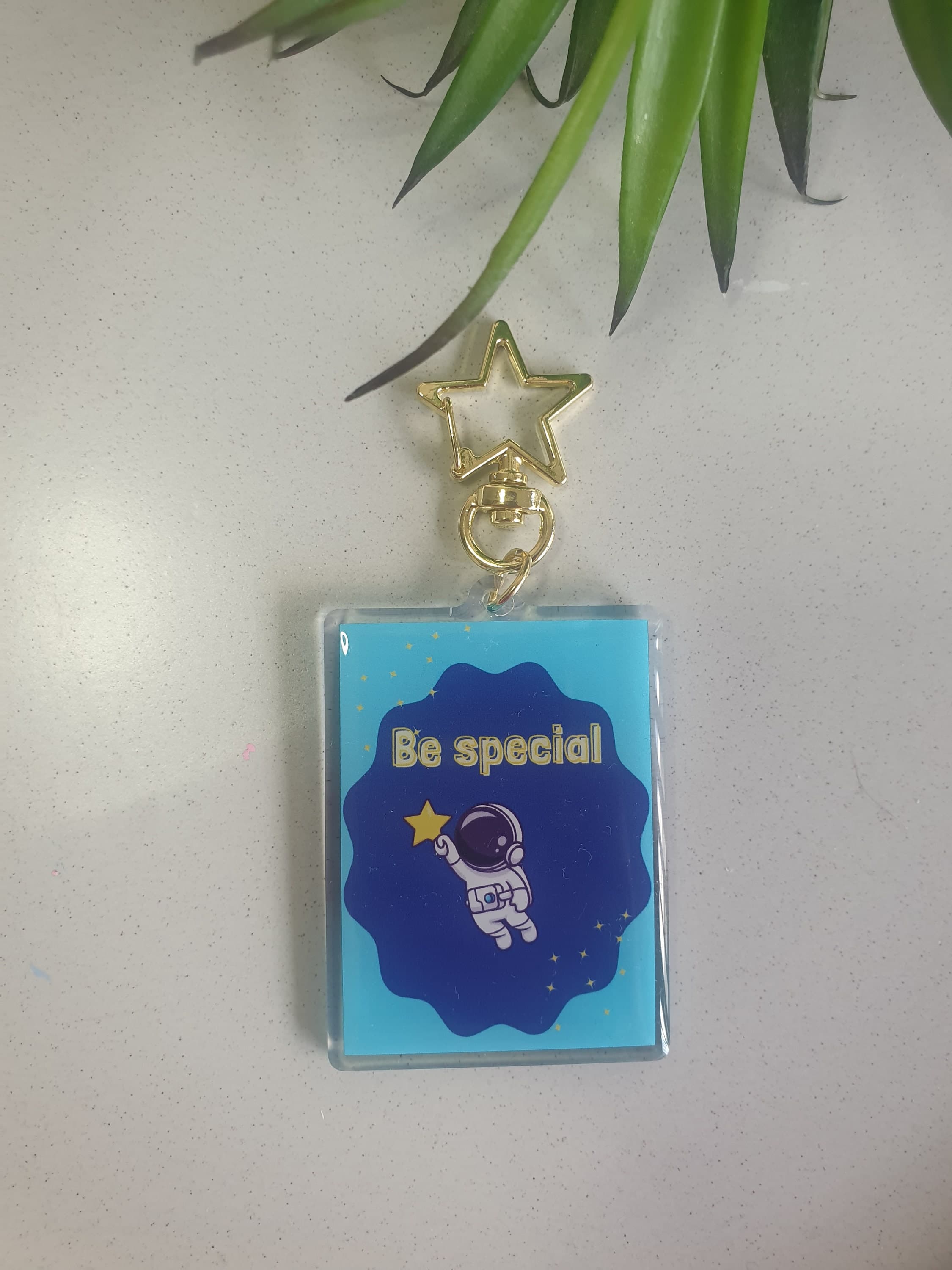 Astronaut Keychain: Acrylic Charm, Kids Backpack Accessory - image 4