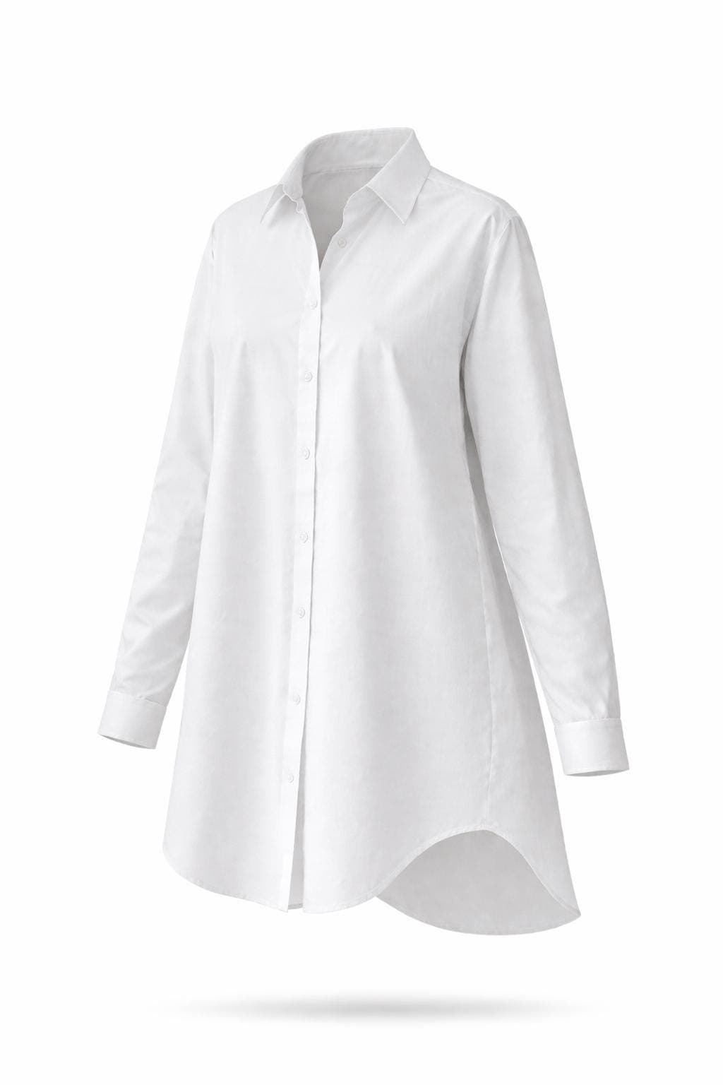 Modest Cotton Blouse Women Loose Fit Top | Oversized Long Sleeve Shirt | Breathable Summer Modest Clothing | Casual Everyday Tunic USA