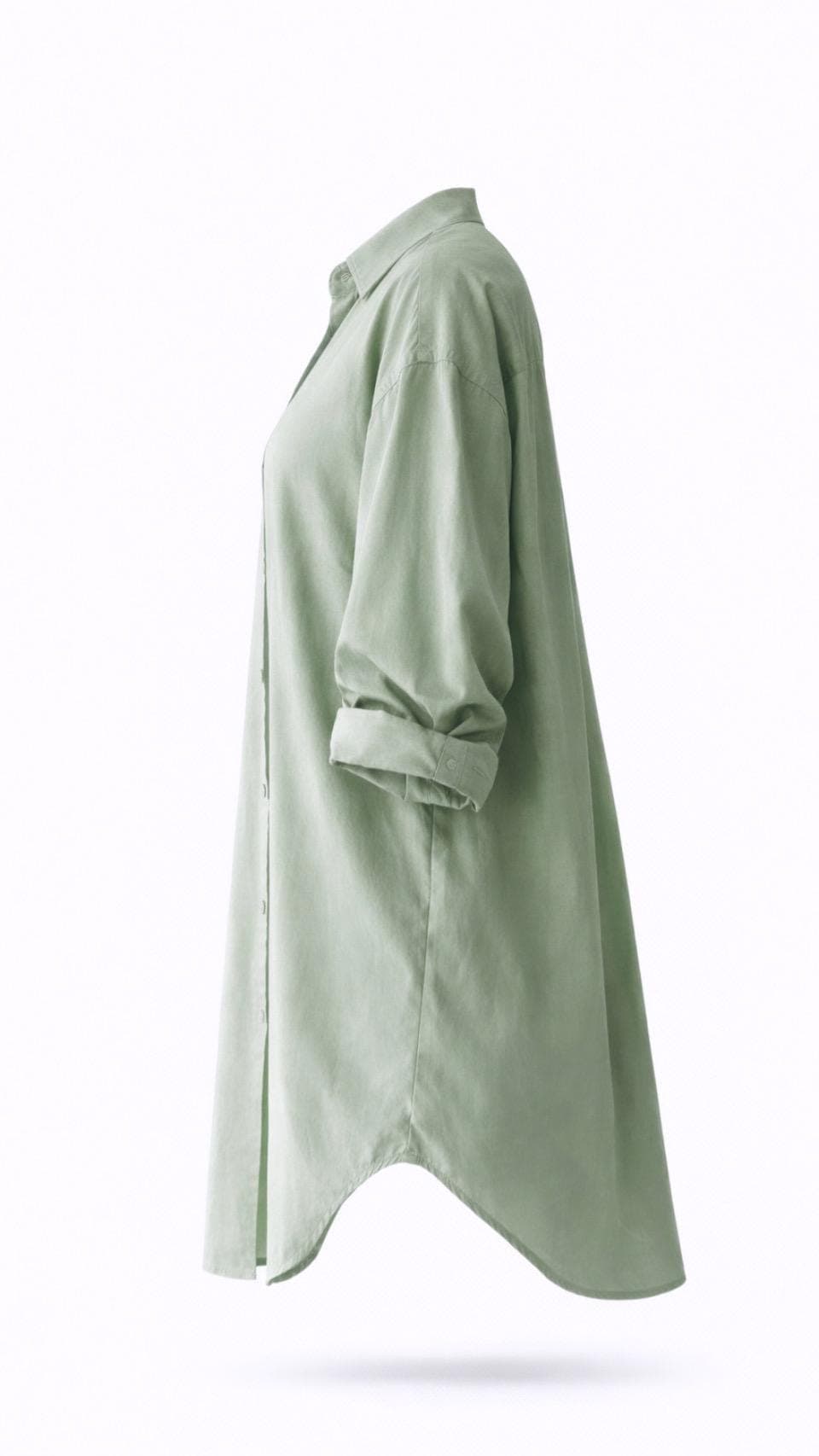 Modest Cotton Blouse Women Loose Fit Top | Breathable Summer Modest Shirt | Muslim Modest Clothing USA | Oversized Cotton Top Long Sleeve | - image 4