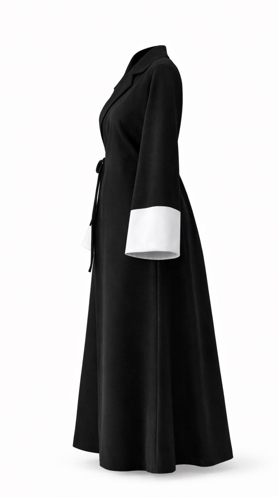 Black Abaya Dress Modest Women | Wrap Abaya Kimono Style | Minimalist Modest Dress | Elegant Muslim Clothing | Summer Lightweight Abaya USA