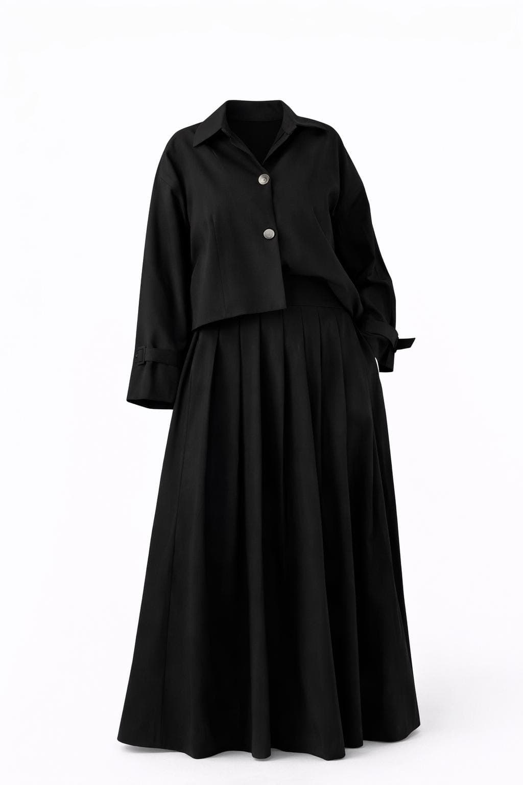 Modest Two Piece Set • Elegant Jacket & Maxi Dress Set • Modest Clothing Women • Chic Abaya Set • Long Sleeve Modest Outfit • Eid Ramadan - image 4