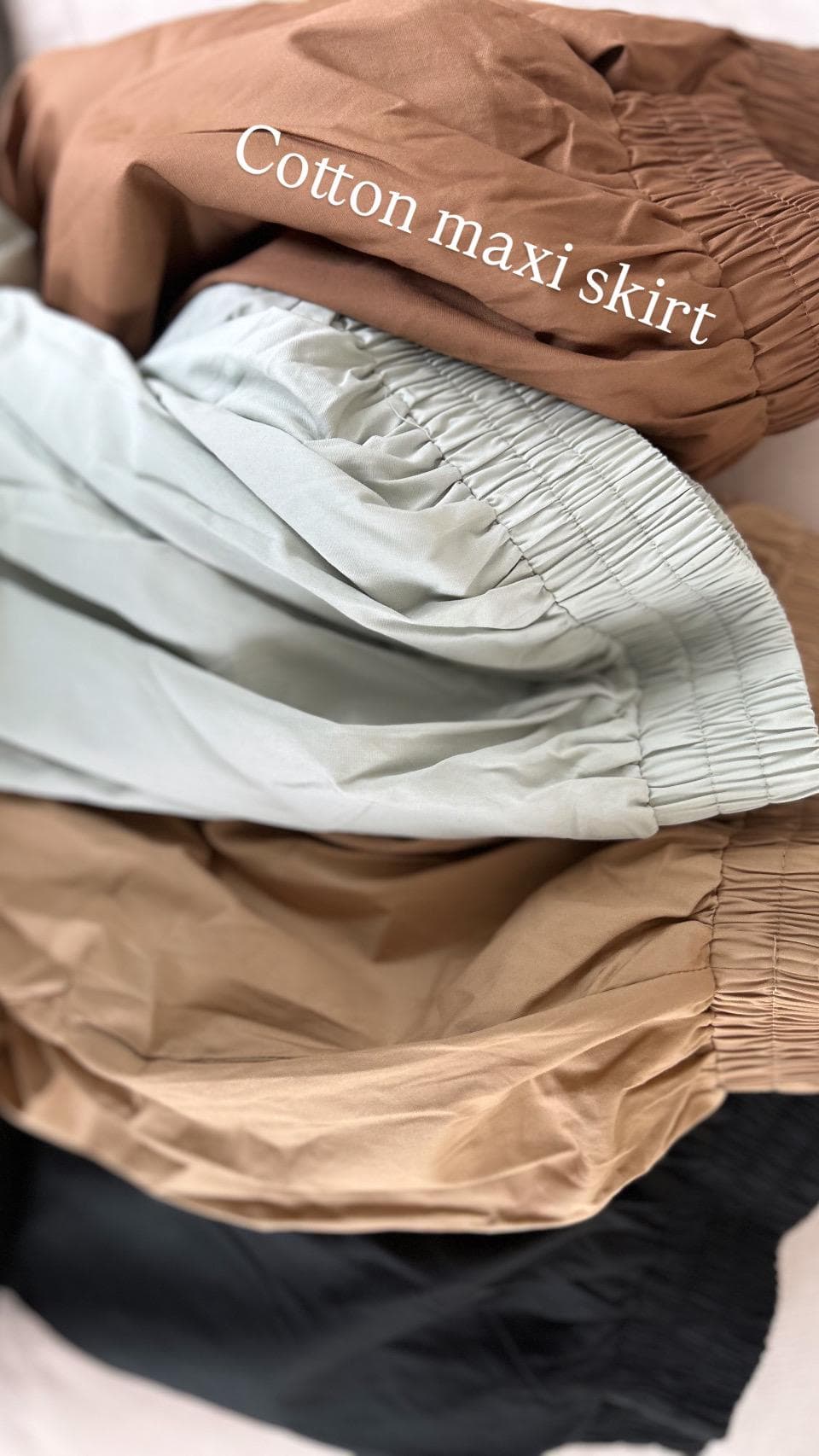 Modest Cotton Maxi Skirt for Women | Muslim Summer Skirt | High Waist Loose Fit Long Skirt | Lightweight Breathable Abaya Style Skirt | Mini - image 3