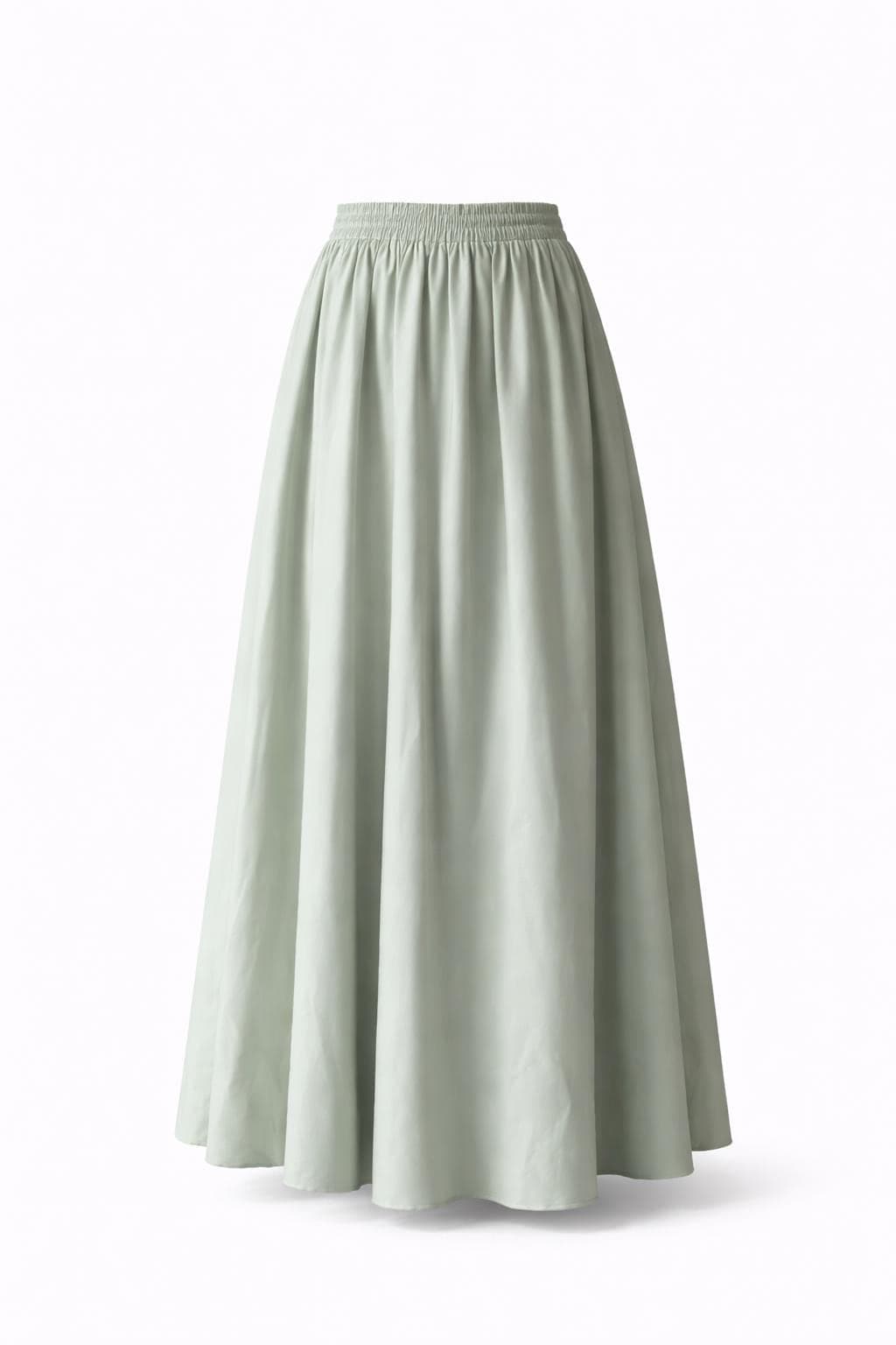 Cotton Maxi Skirt Women | High Waisted Modest Long Skirt | Lightweight Summer Skirt USA | Flowy A Line Skirt | Casual Everyday Modest Clothi - image 4