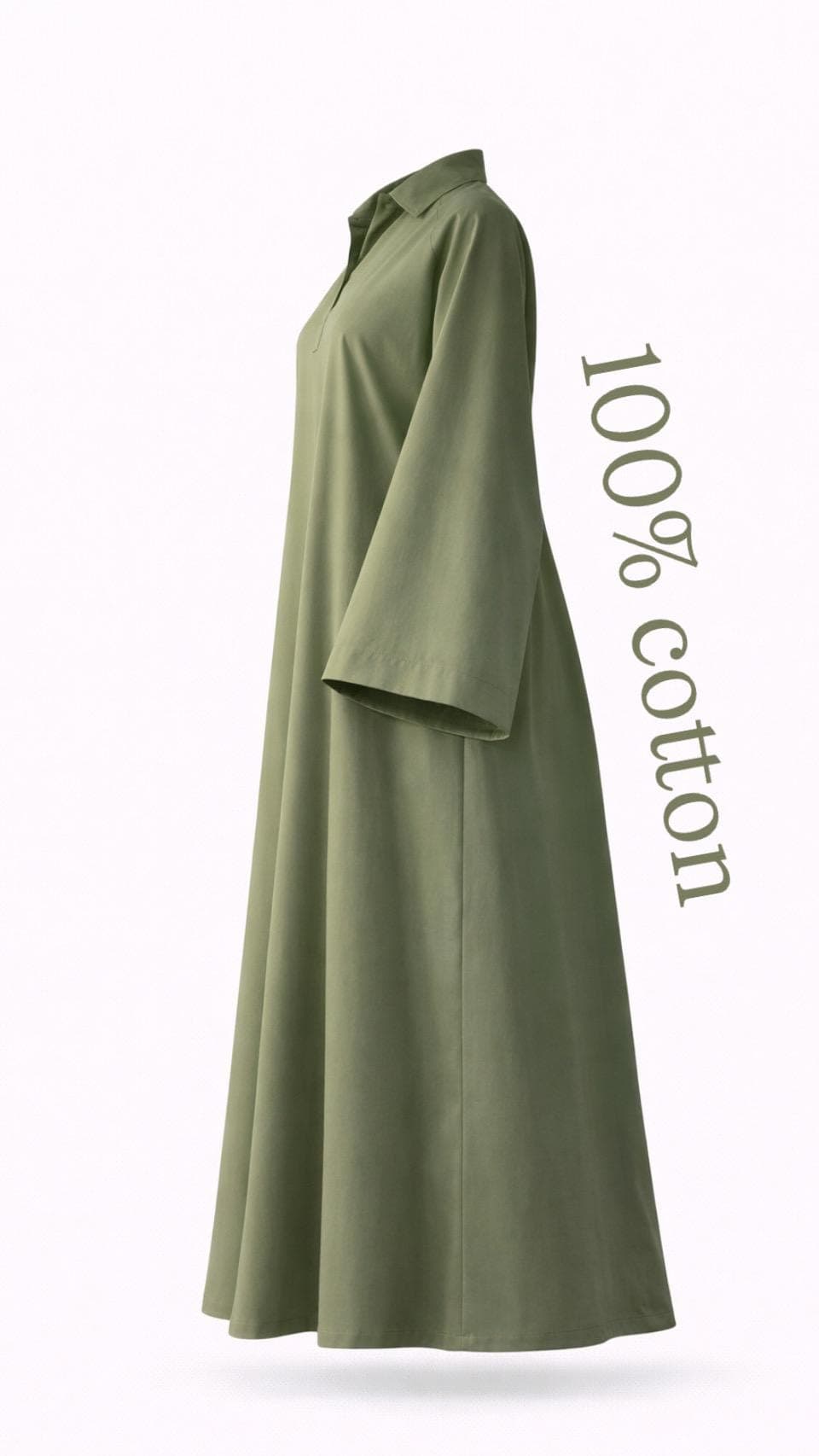 Cotton Summer Abaya Dress Women | Lightweight Breathable Modest Maxi Dress USA | Loose Everyday Abaya Muslim Clothing | Simple Casual Abaya