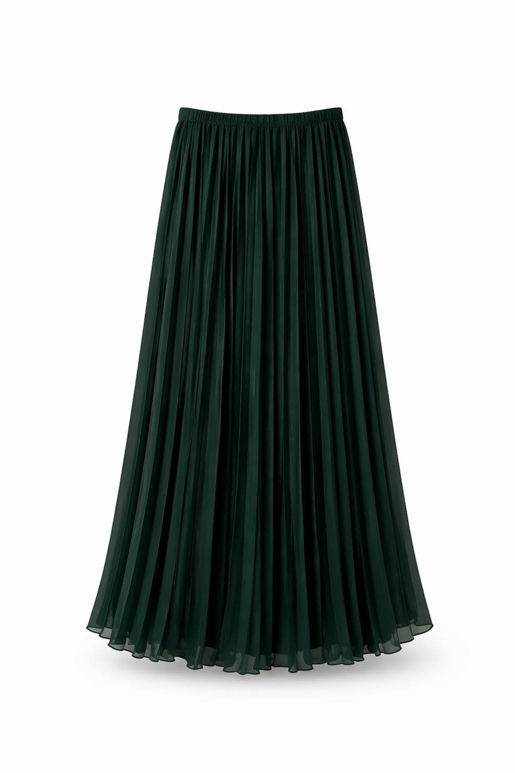 Modest Maxi Skirt Pleated Long Skirt Women High Waisted Chiffon Skirt Hijabi Outfit Elegant Flowing Skirt - image 5