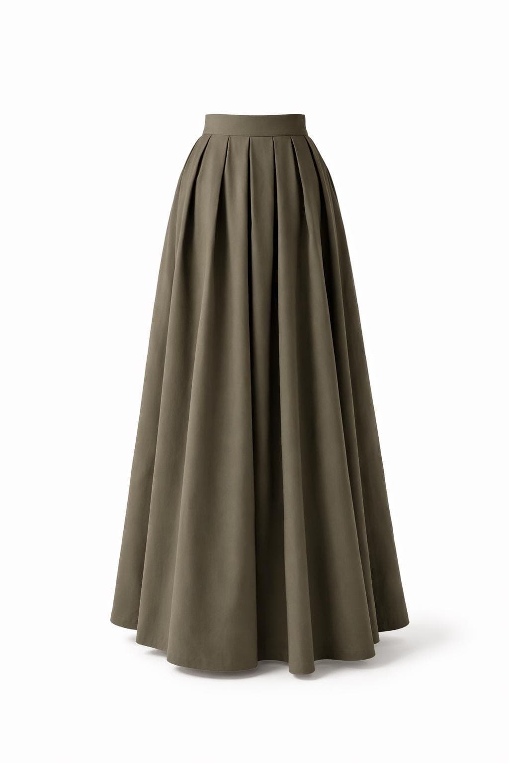 Cotton Maxi Skirt Modest High Waisted Abaya Skirt for Women – Full Length A Line Muslim Skirt – Flowy Eid Outfit Essential