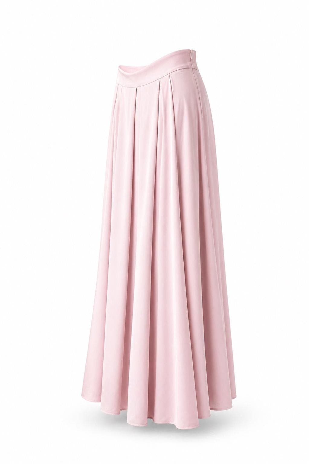 Modest Maxi Skirt High Waist Pleated Skirt Women Long Flowing Skirt A Line Elegant Muslim Skirt Summer Skirt Minimalist Skirt - image 3