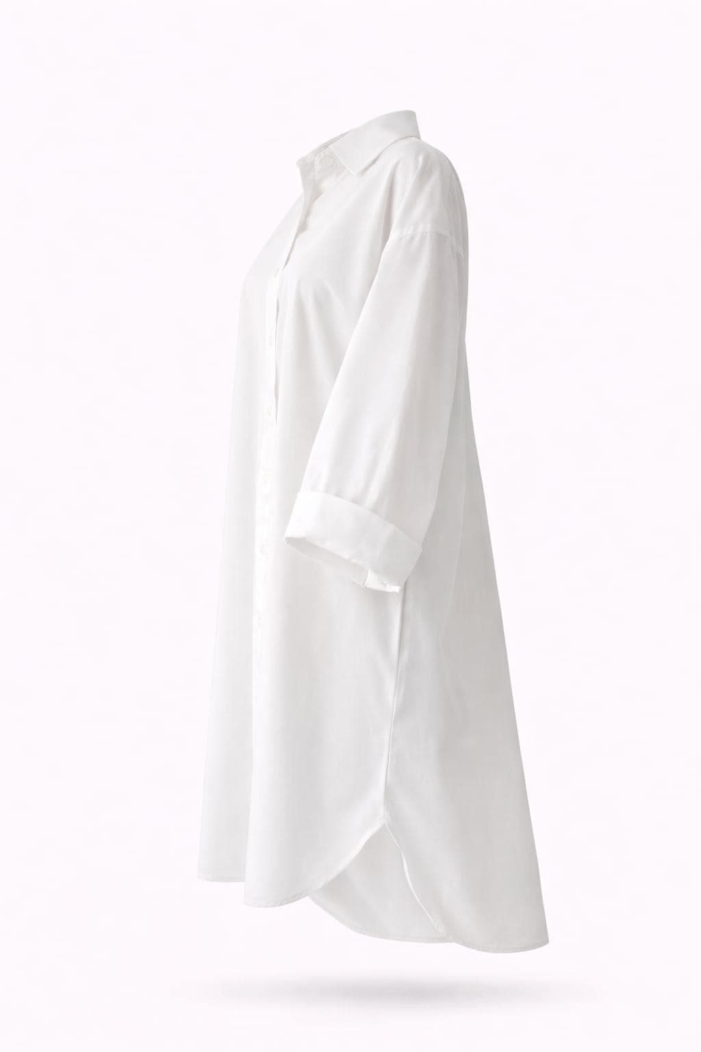 Modest Cotton Blouse Women Loose Fit Top | Oversized Long Sleeve Shirt | Breathable Summer Modest Clothing | Casual Everyday Tunic USA