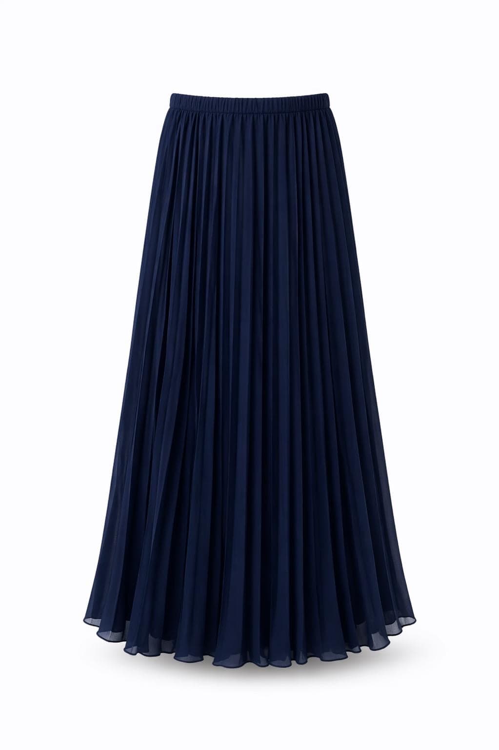Modest Maxi Skirt for Women | Summer Flowy Pleated Skirt | Lightweight Chiffon Elastic Waist Skirt | Muslim Modest Clothing | Maxi skirt - image 4