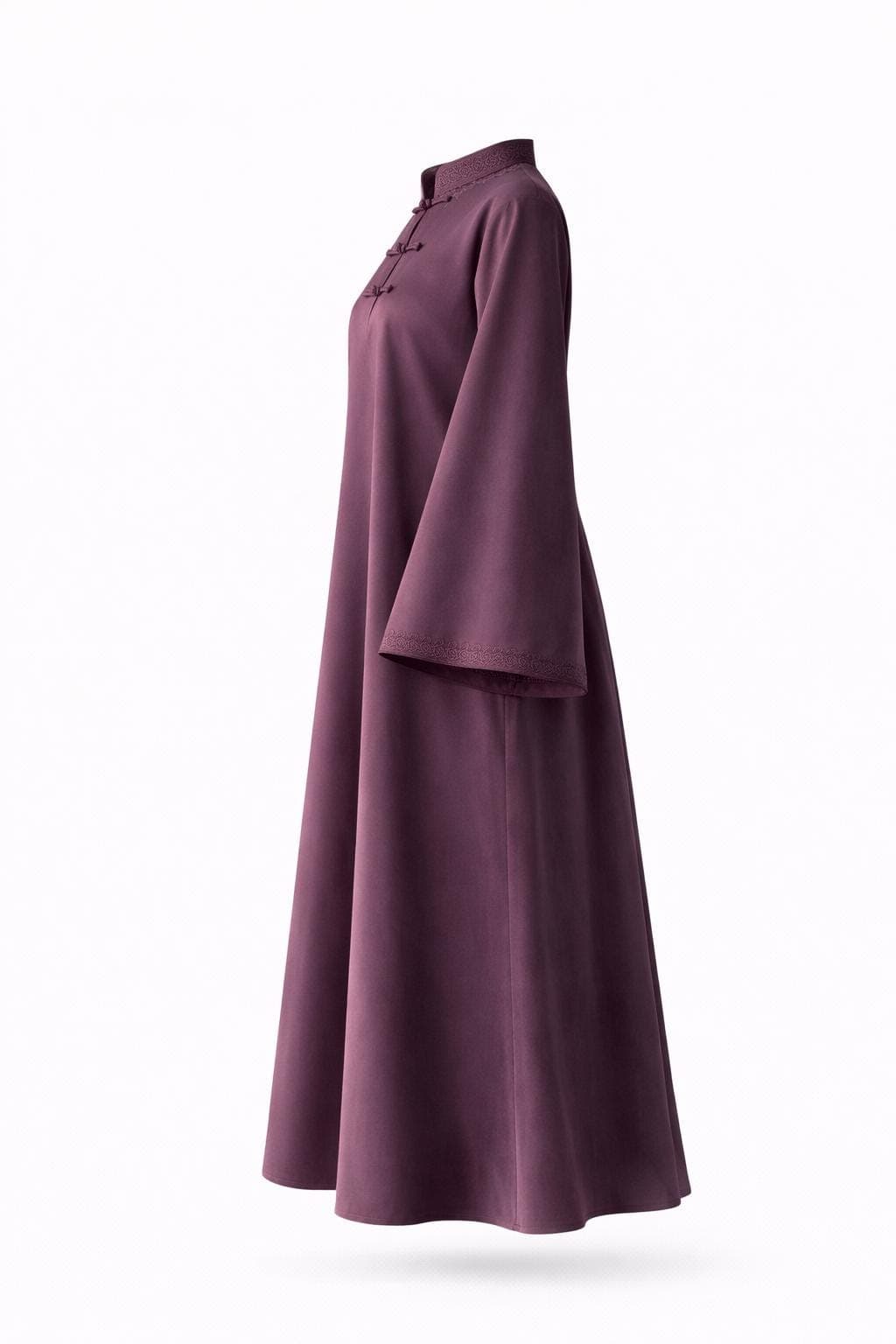 Lightweight Summer Abaya Dress for Women | Modest Maxi Kaftan | Elegant Loose Muslim Dress | Embroidered Sleeve Abaya | Dubai Style Islamic - image 4