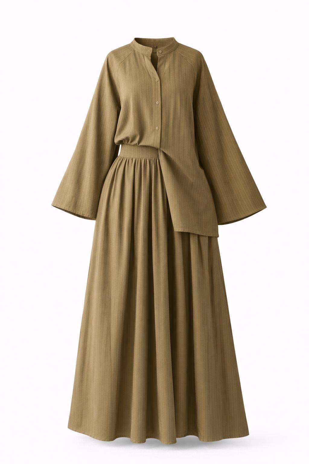 Summer Abaya Style Modest Set | Lightweight Oversized Top & Maxi Skirt | Cotton Minimalist Outfit | Muslim Everyday Wear