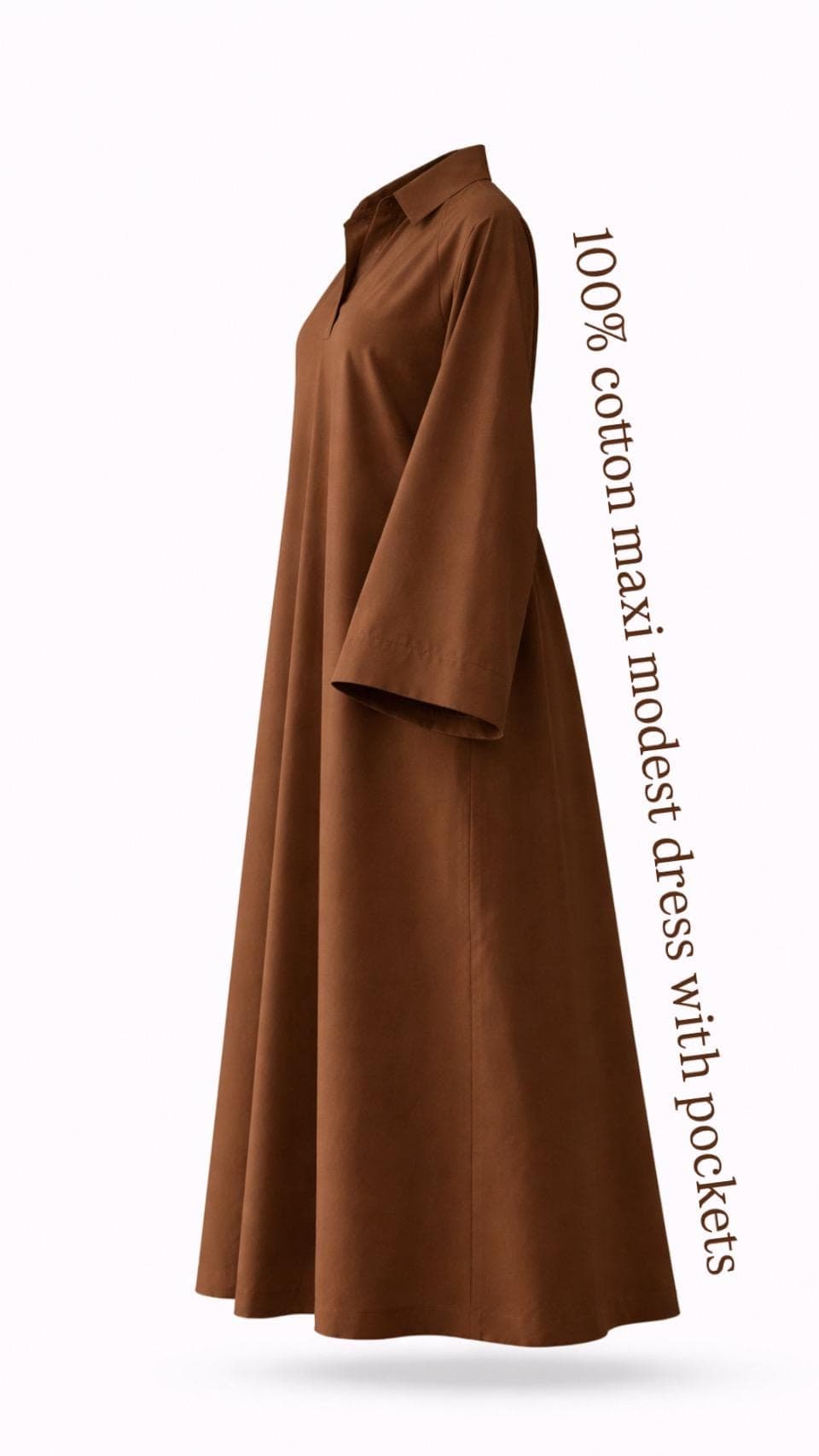 Cotton Summer Abaya Dress Women | Lightweight Breathable Modest Maxi Dress USA | Loose Everyday Abaya Muslim Clothing | Simple Casual Abaya