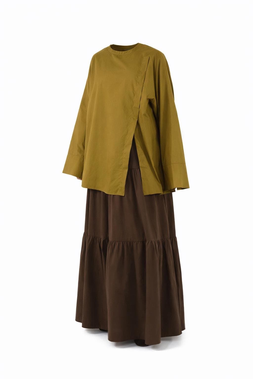 Modest Loose Fit Cotton Top for Women | Muslim Women’s Tunic | Oversized Modest Blouse | Plus Size Friendly | Long Sleeve Modest Shirt