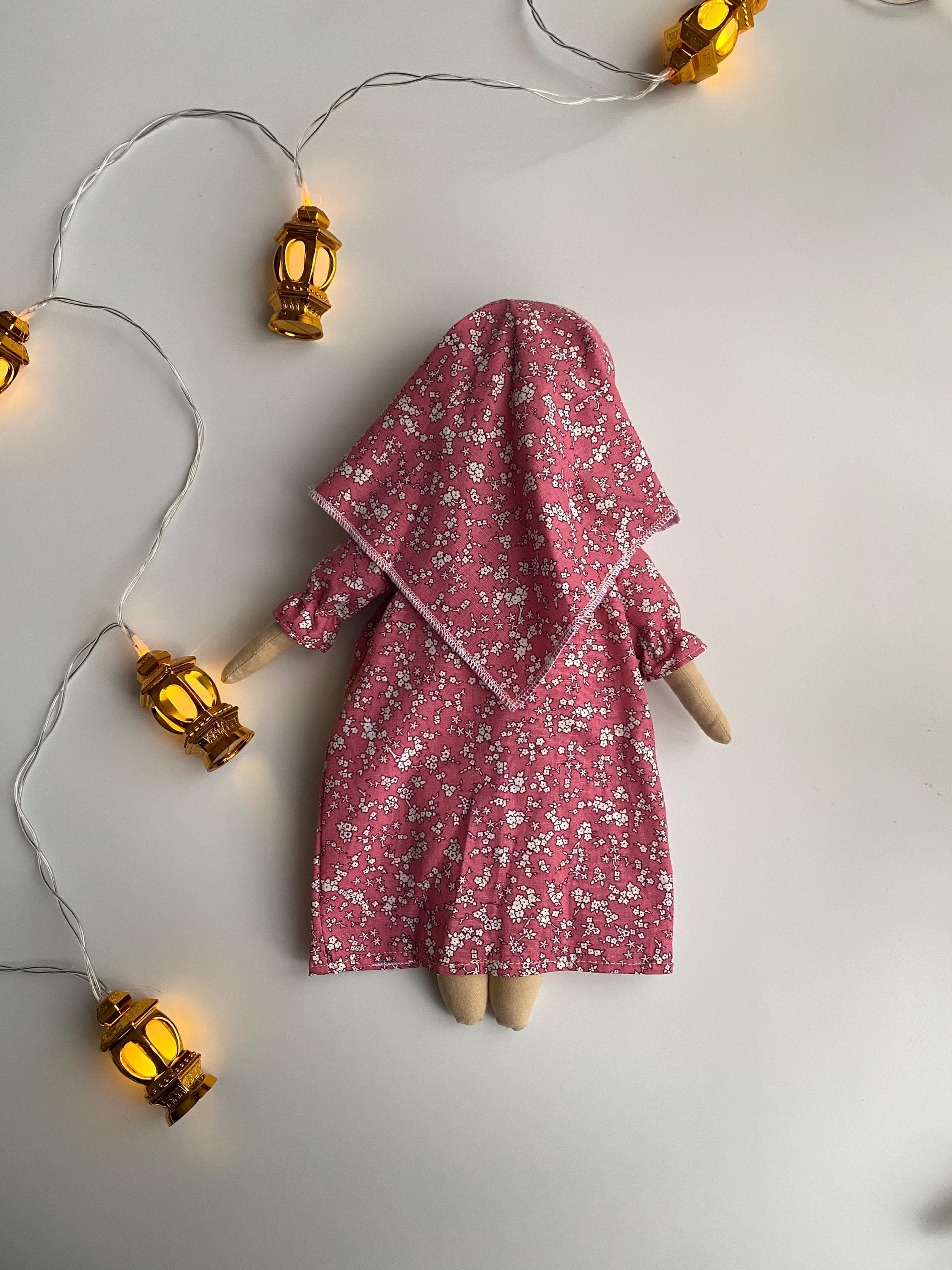 Hijab Doll, Muslim Girl Fabric Toy Eid Ramadan Gift - image 3