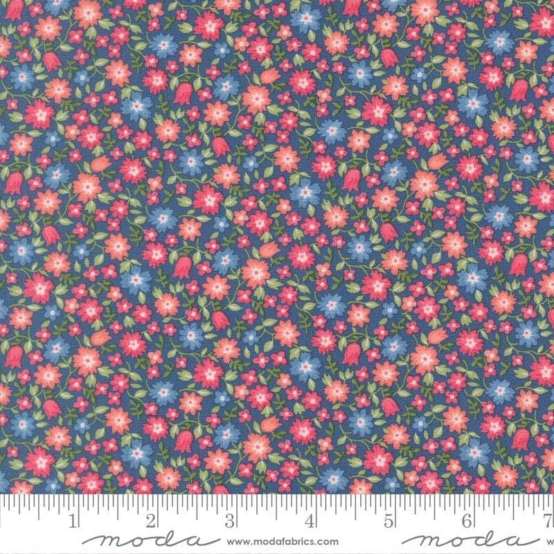 Cat Named Stitch- Sea- 55342 14- Moda Fabrics by Camille Roskelley