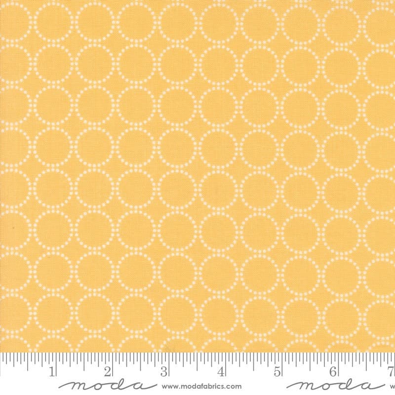 Coriander Colors- Rings- Yellow- 29200 25- Moda Fabrics by Corey Yoder - image 3