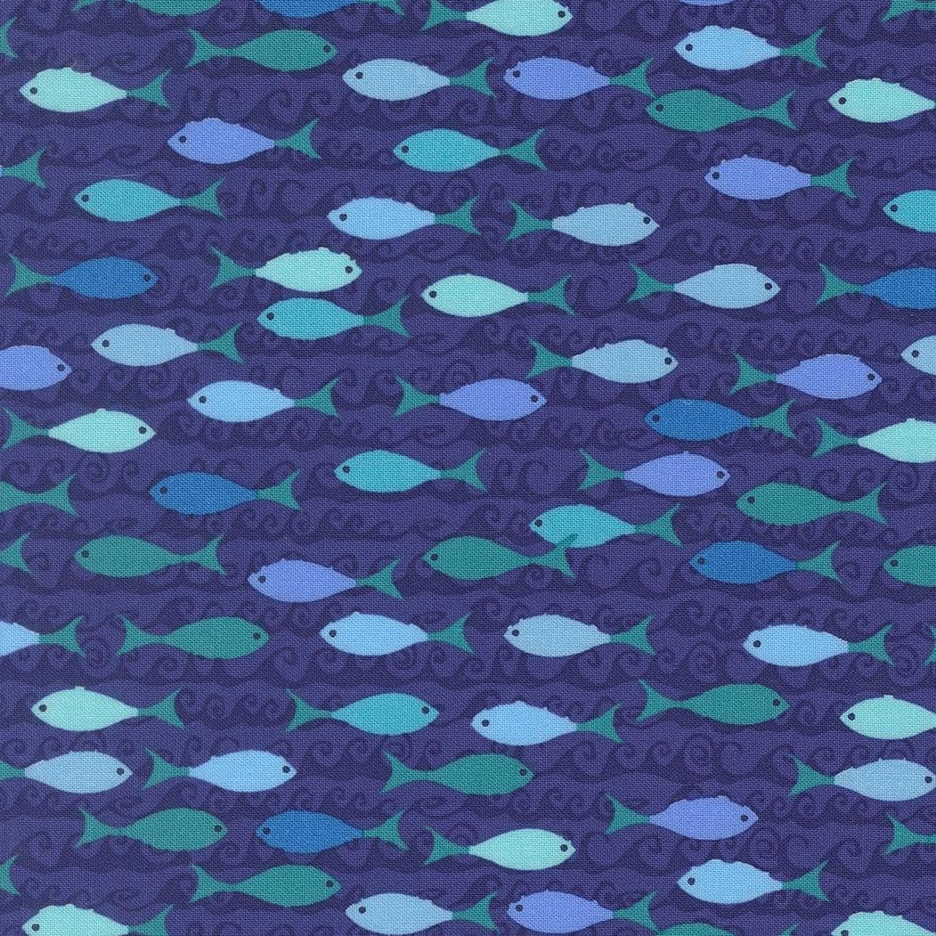 Reef- School of Fish- Seafoam- 27344 42- Moda Fabrics by Kate Spain - image 3