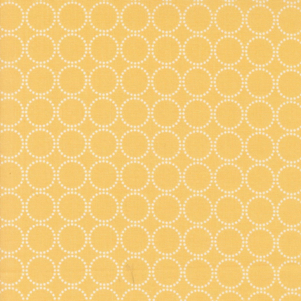 Coriander Colors- Rings- Yellow- 29200 25- Moda Fabrics by Corey Yoder