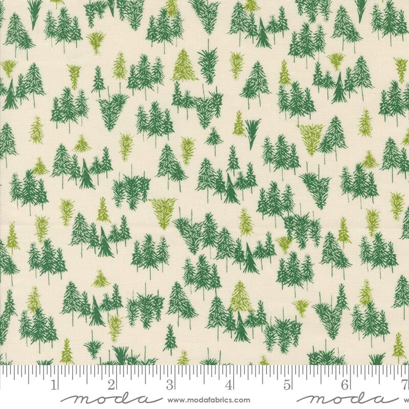 Cozy Wonderland- Tree Farm- Natural- 45594 11- Moda Fabrics designed by  Stephanie Sliwinski Fancy That Design House & Co