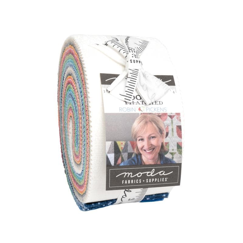 Dotty Thatched- Jelly Roll- 48715 JR- 40 pieces of precut fabric 2.5” x 44”- Moda Fabrics by Robin Pickens