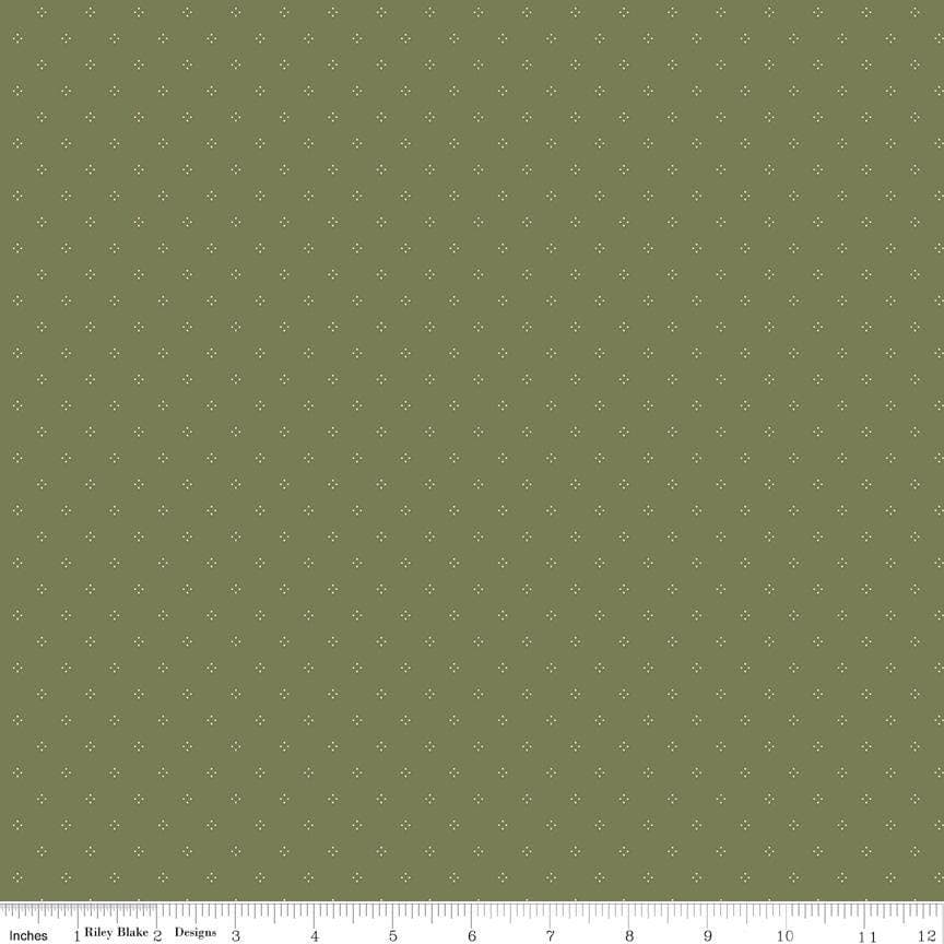 Threads of Grace- Dots- Green- C16826- Riley Blake Designs by Kassidy Grace