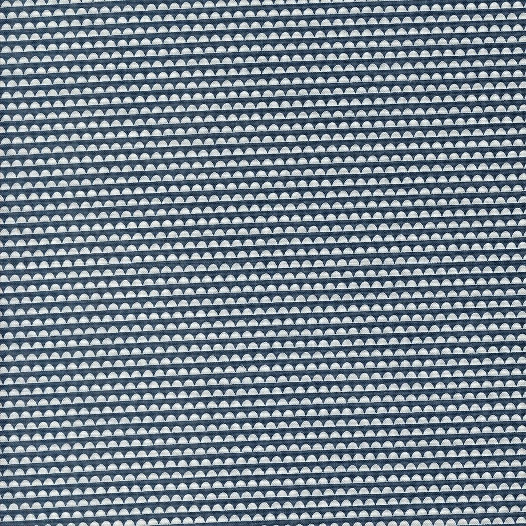 Rosemary Cottage- Sundae Stripes- Navy- 55316 14- Moda Fabrics by Camille Roskelley