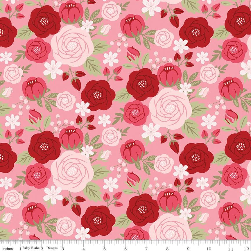 Sew in Love- Main- Rose- C16900- Riley Blake Designs by Dani Mogstad