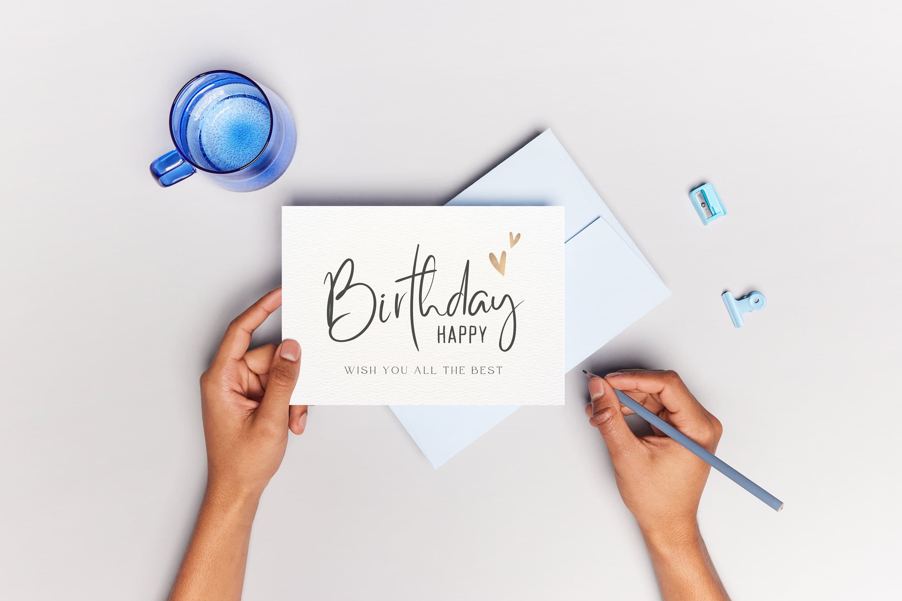 Printable Happy Birthday Card | Modern Script (PDF + PNG) - image 5
