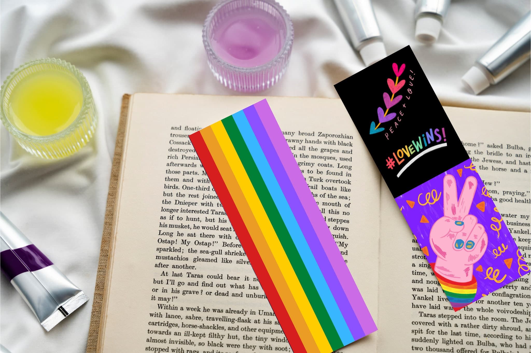 LGBTQ Pride Bookmarks - Colorful Designs, Set of 10 (Digital Download) - image 3